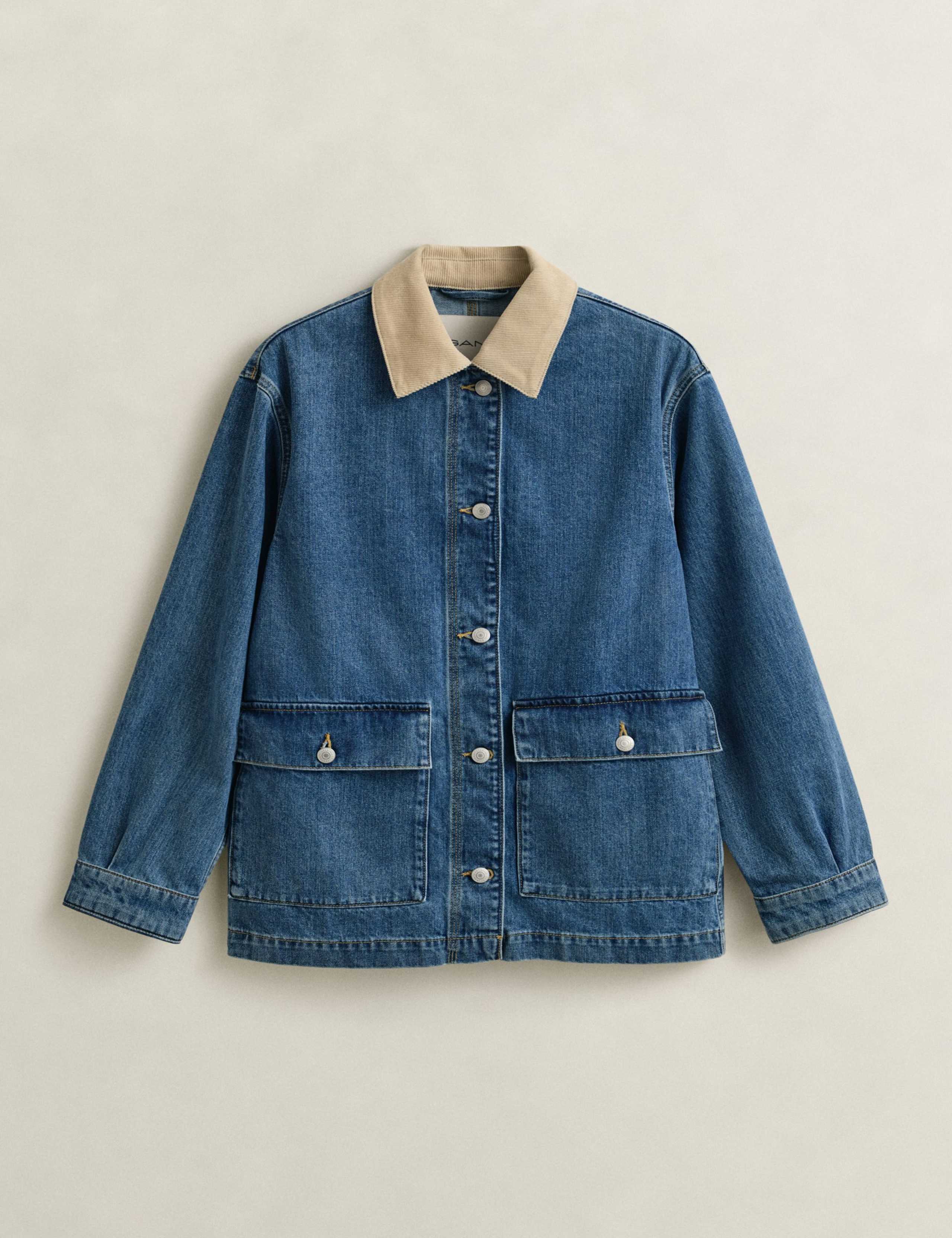 Denim Collared Jacket 2 of 7