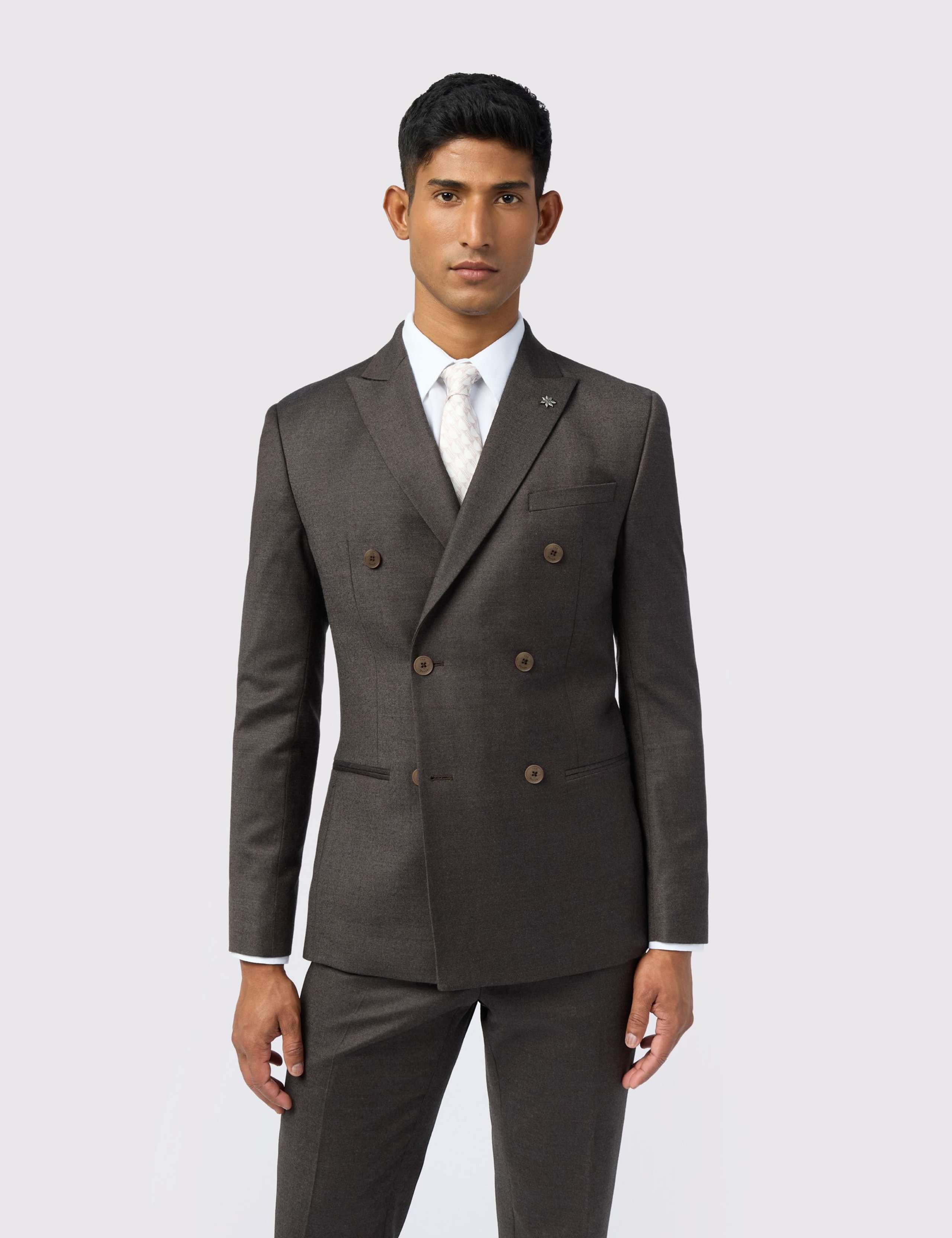 Slim Fit Wool Rich Flannel Suit Jacket 1 of 6