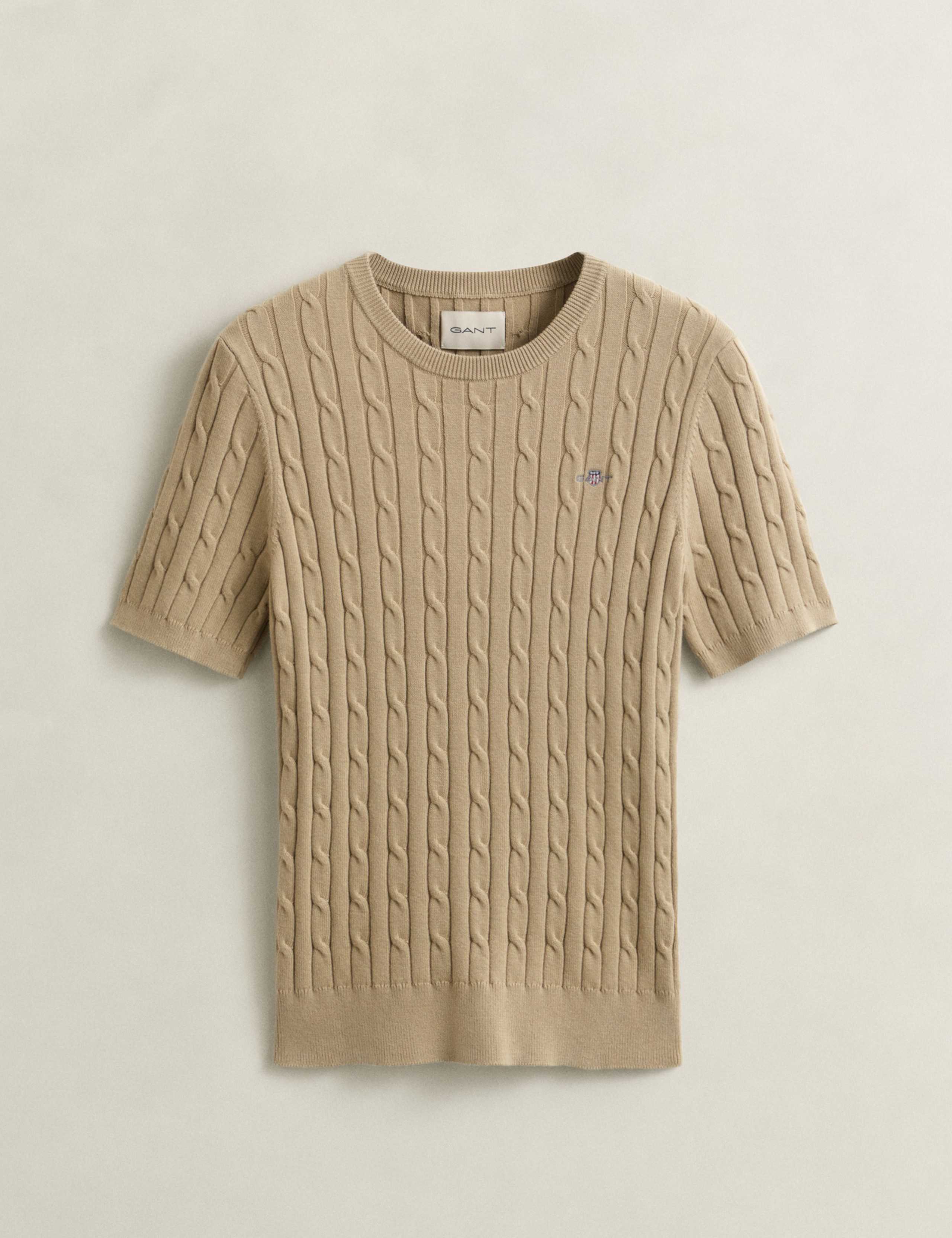 Cotton Rich Cable Knit Top 4 of 6