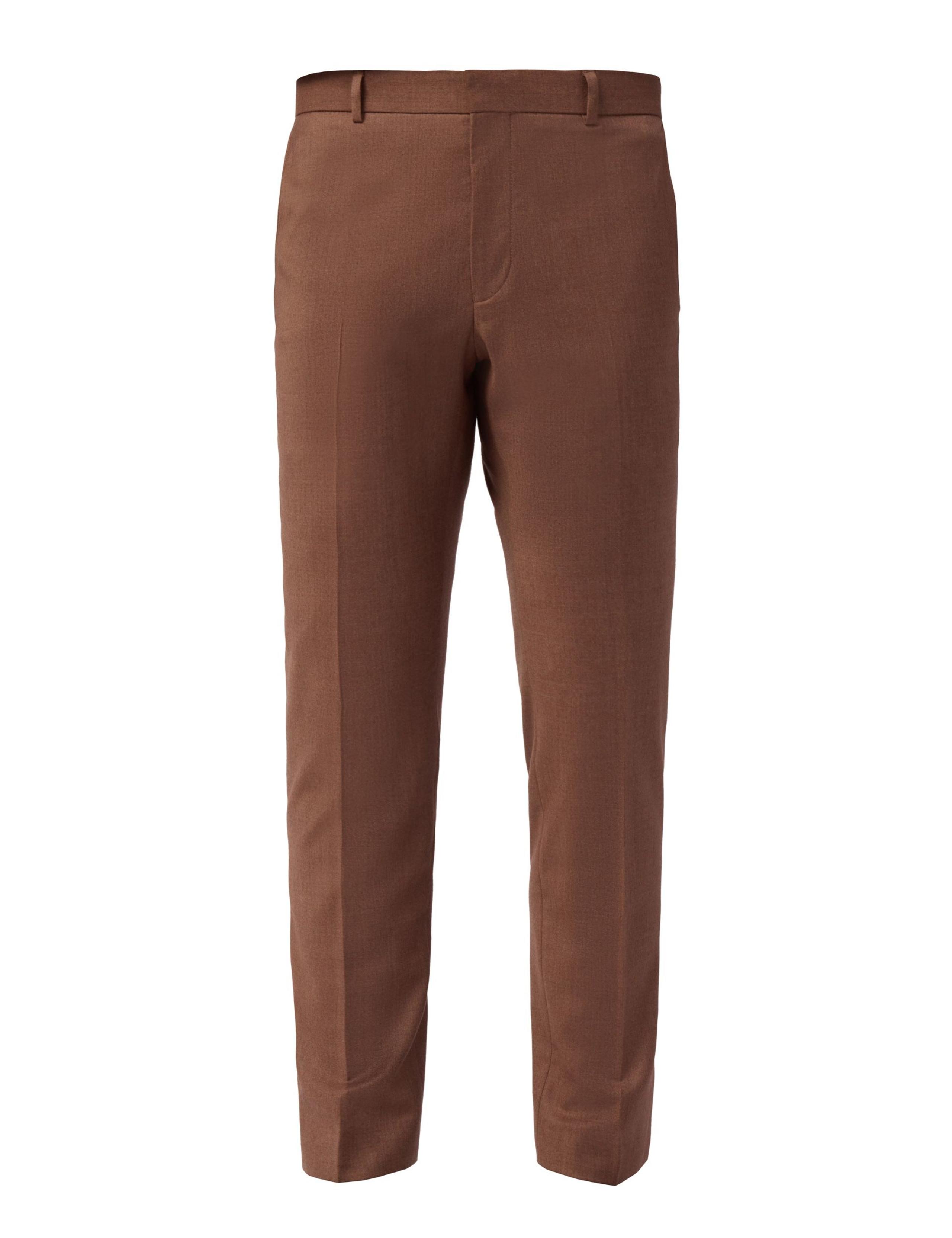 Slim Fit Wool Rich Flannel Trousers 3 of 4