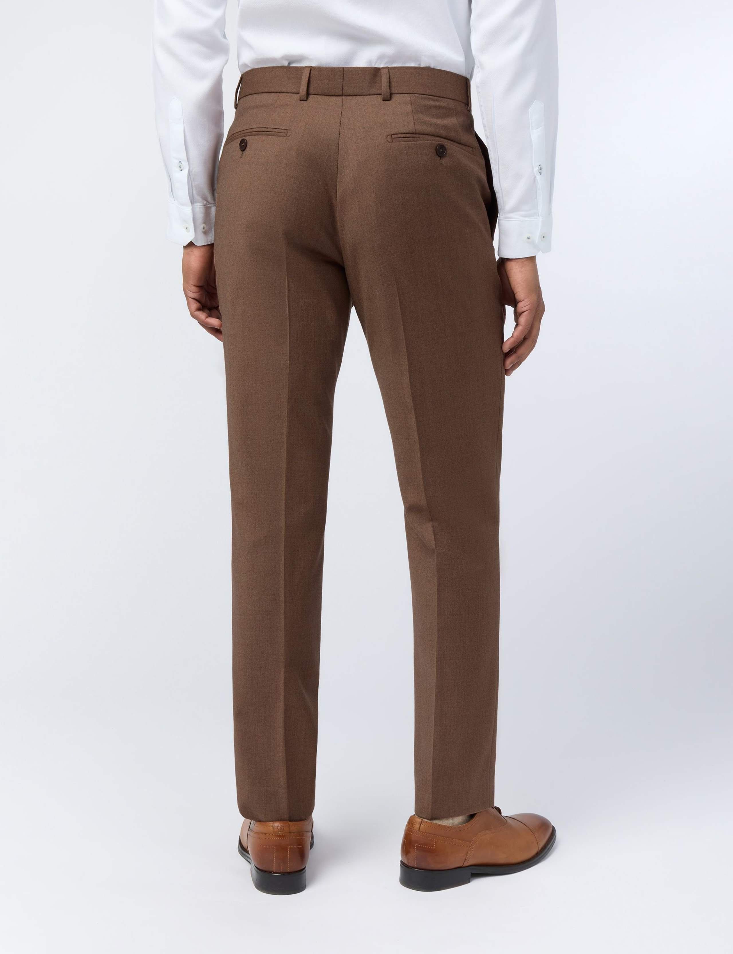 Slim Fit Wool Rich Flannel Trousers 4 of 4