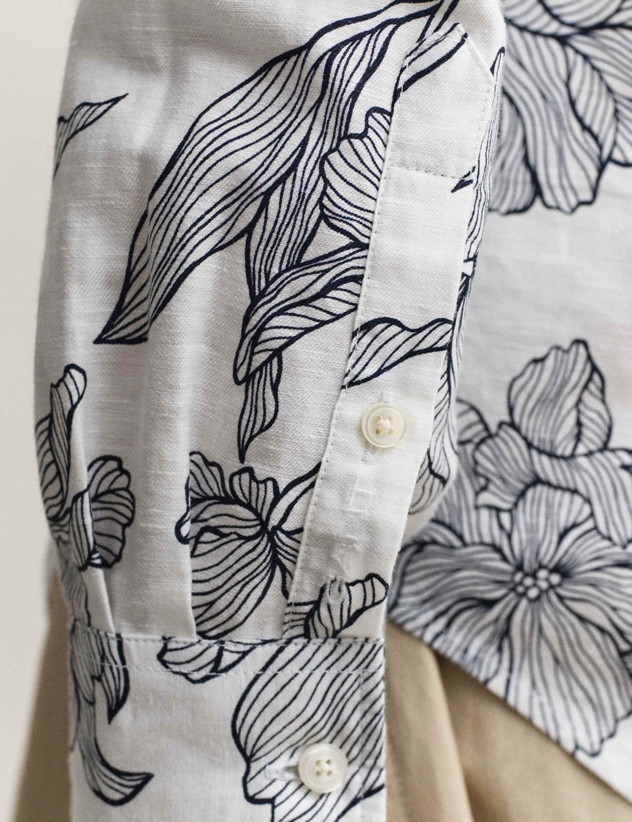 Linen Rich Floral Shirt 6 of 8