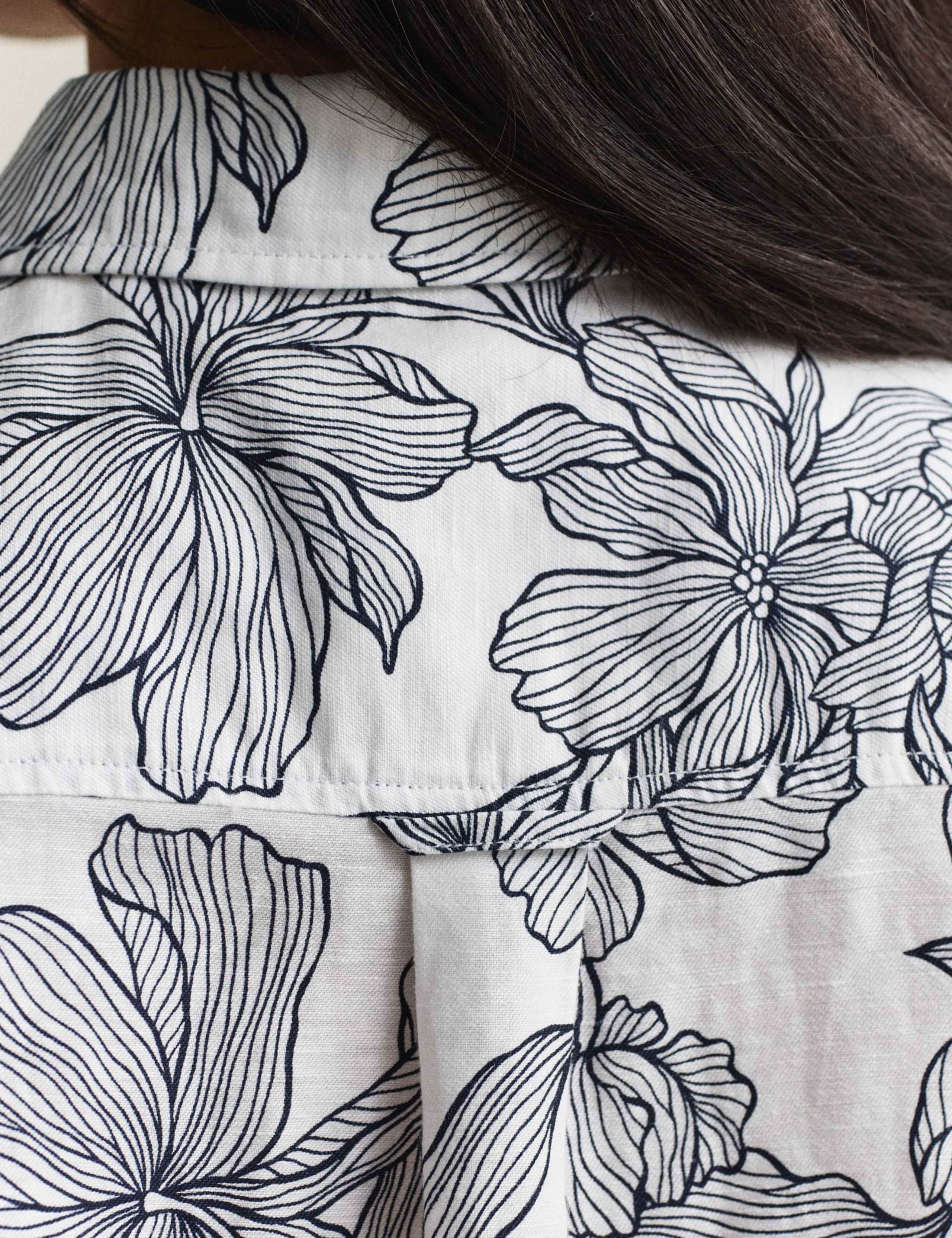 Linen Rich Floral Shirt 7 of 8
