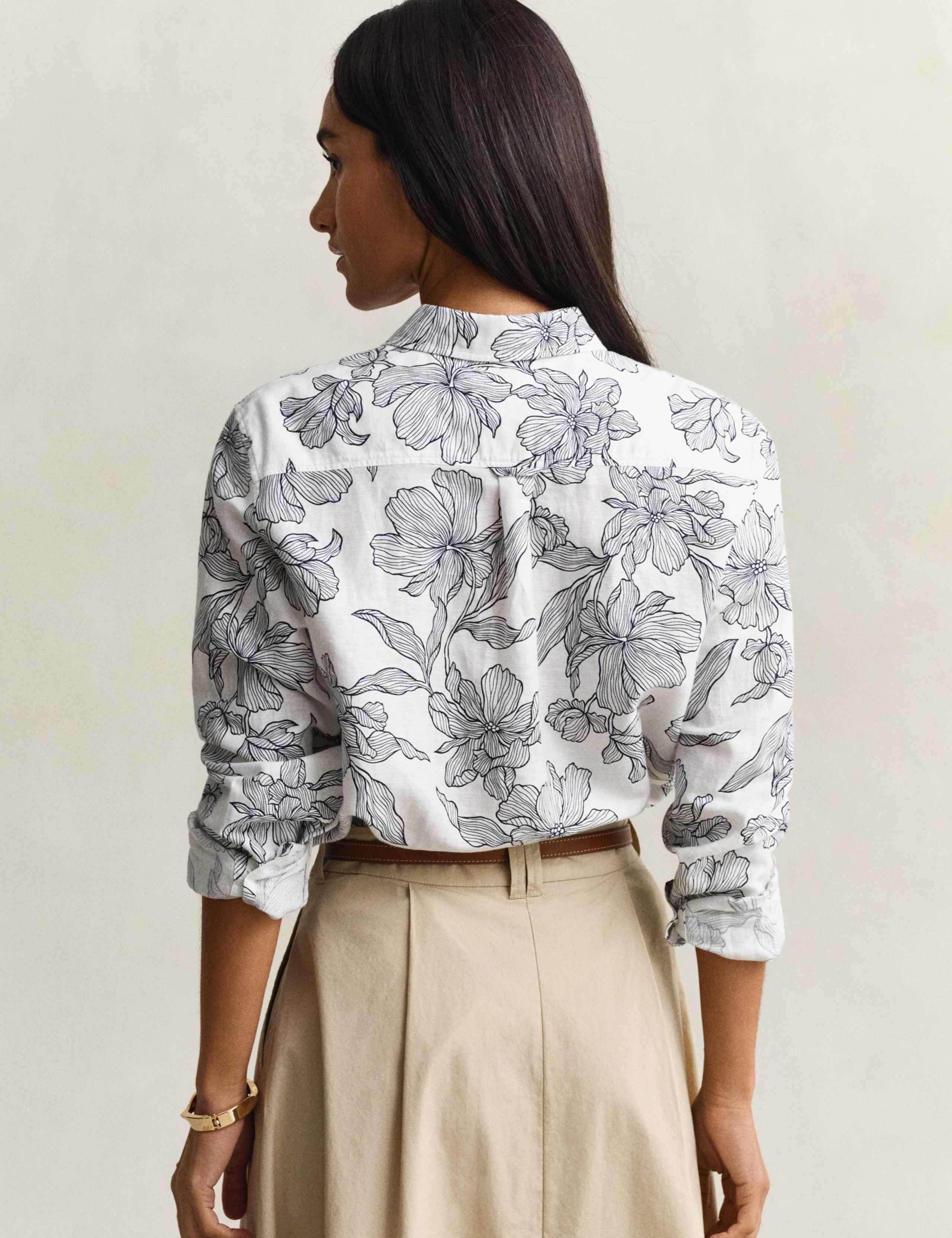 Linen Rich Floral Shirt 8 of 8