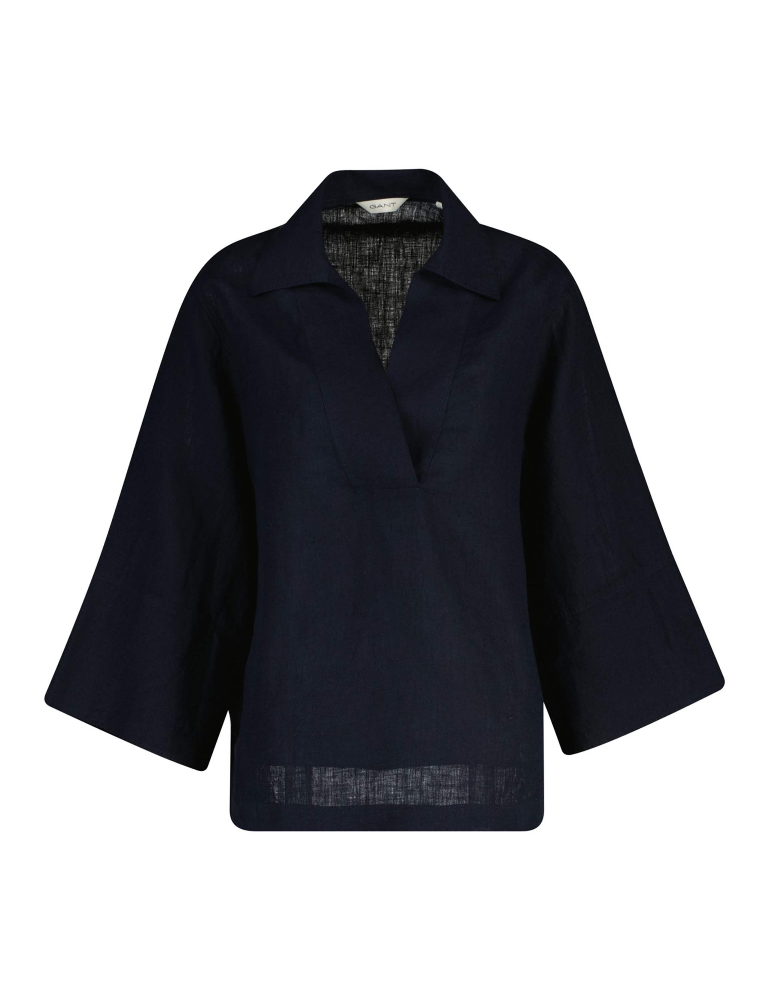 Pure Linen Popover Blouse 1 of 2