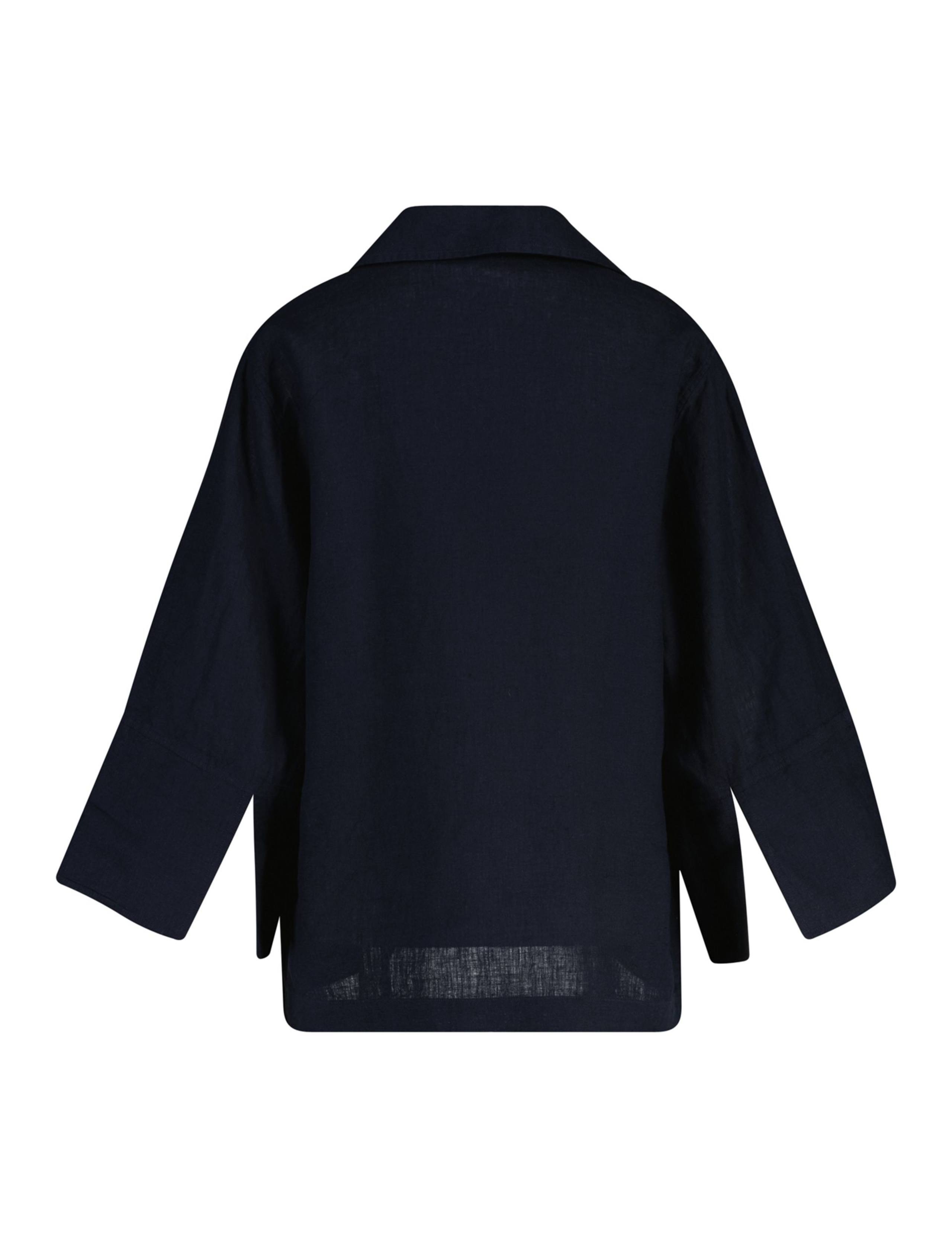 Pure Linen Popover Blouse 2 of 2