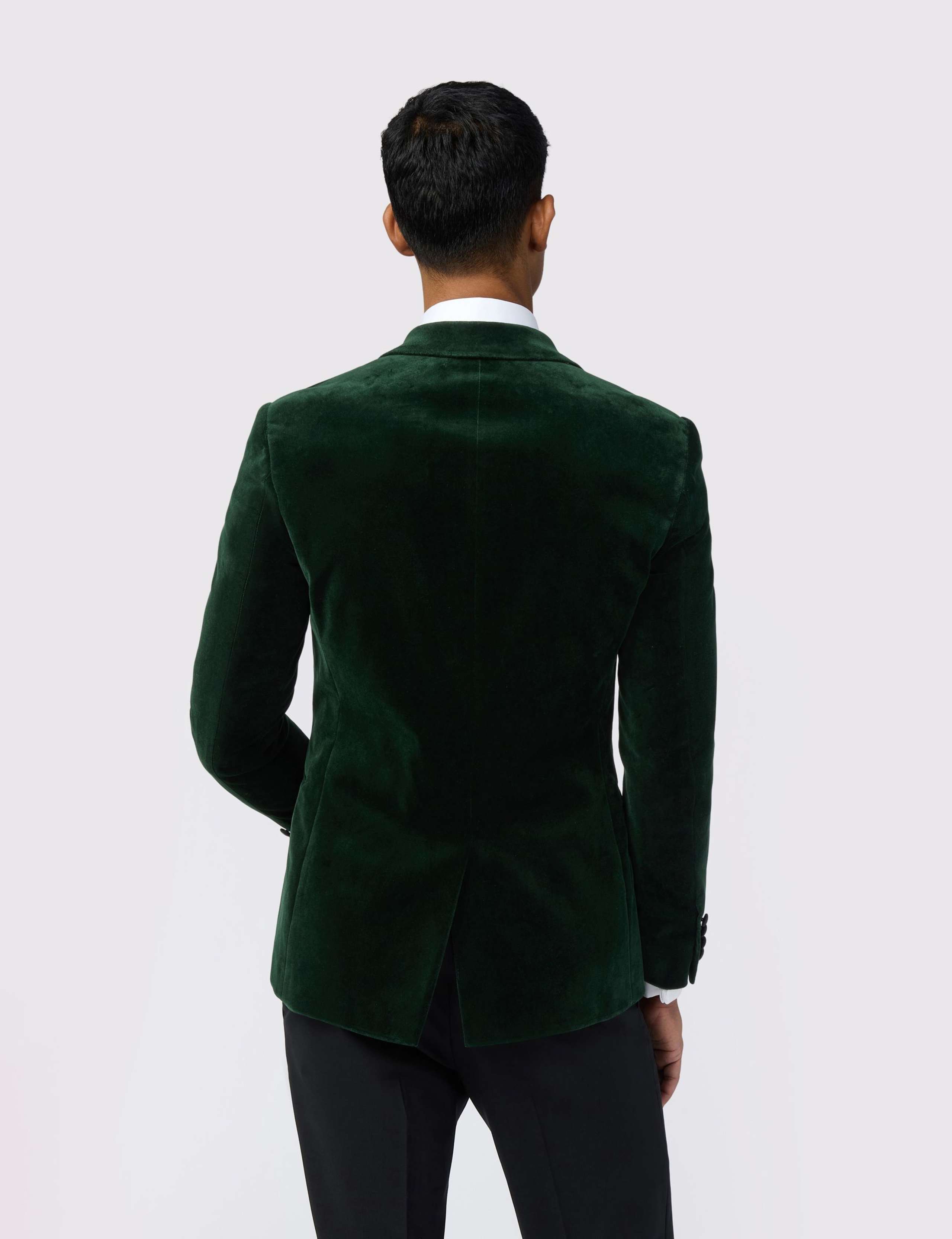 Slim Fit Pure Cotton Velvet Blazer 5 of 6