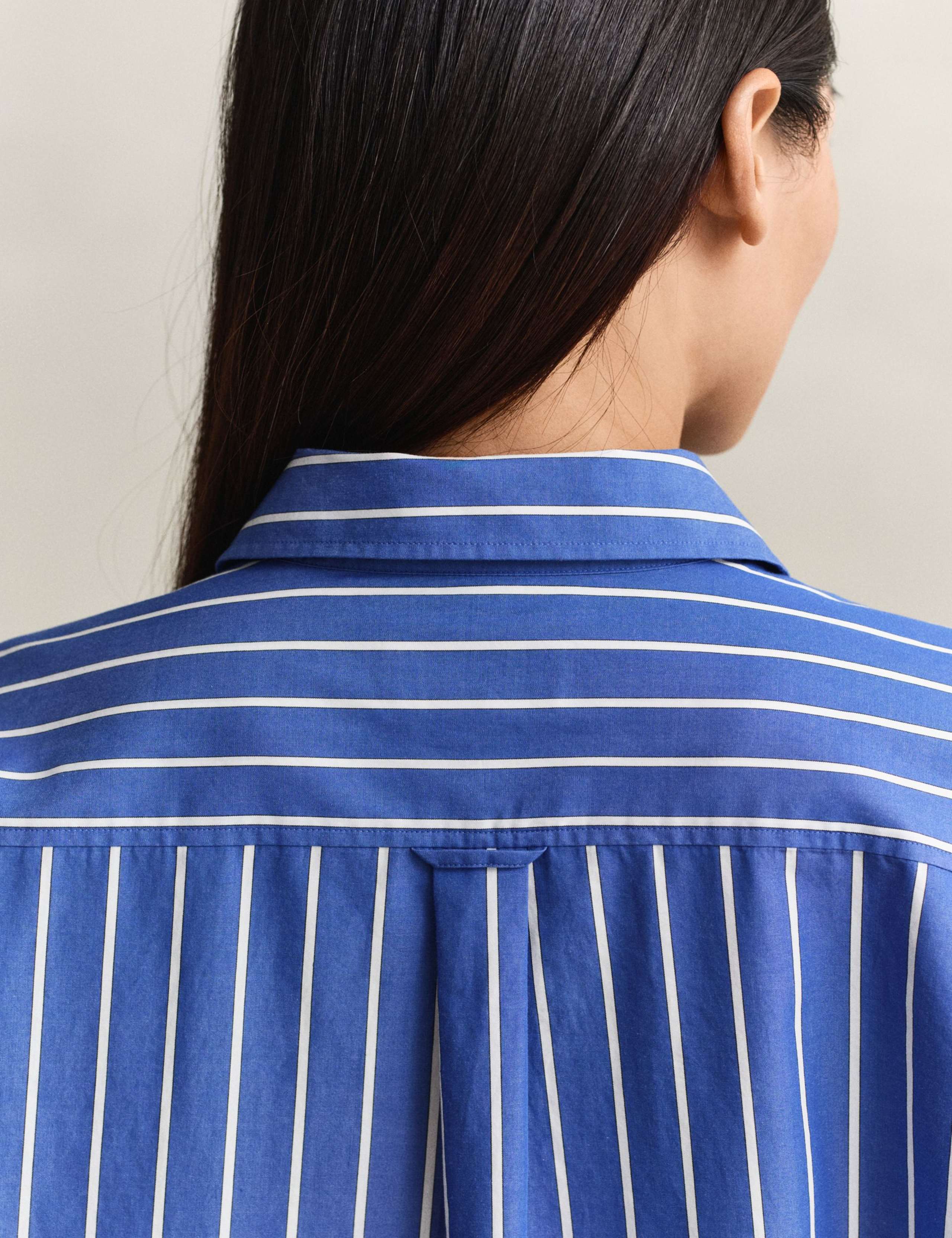 Pure Cotton Striped Button Through Shirt 6 of 7