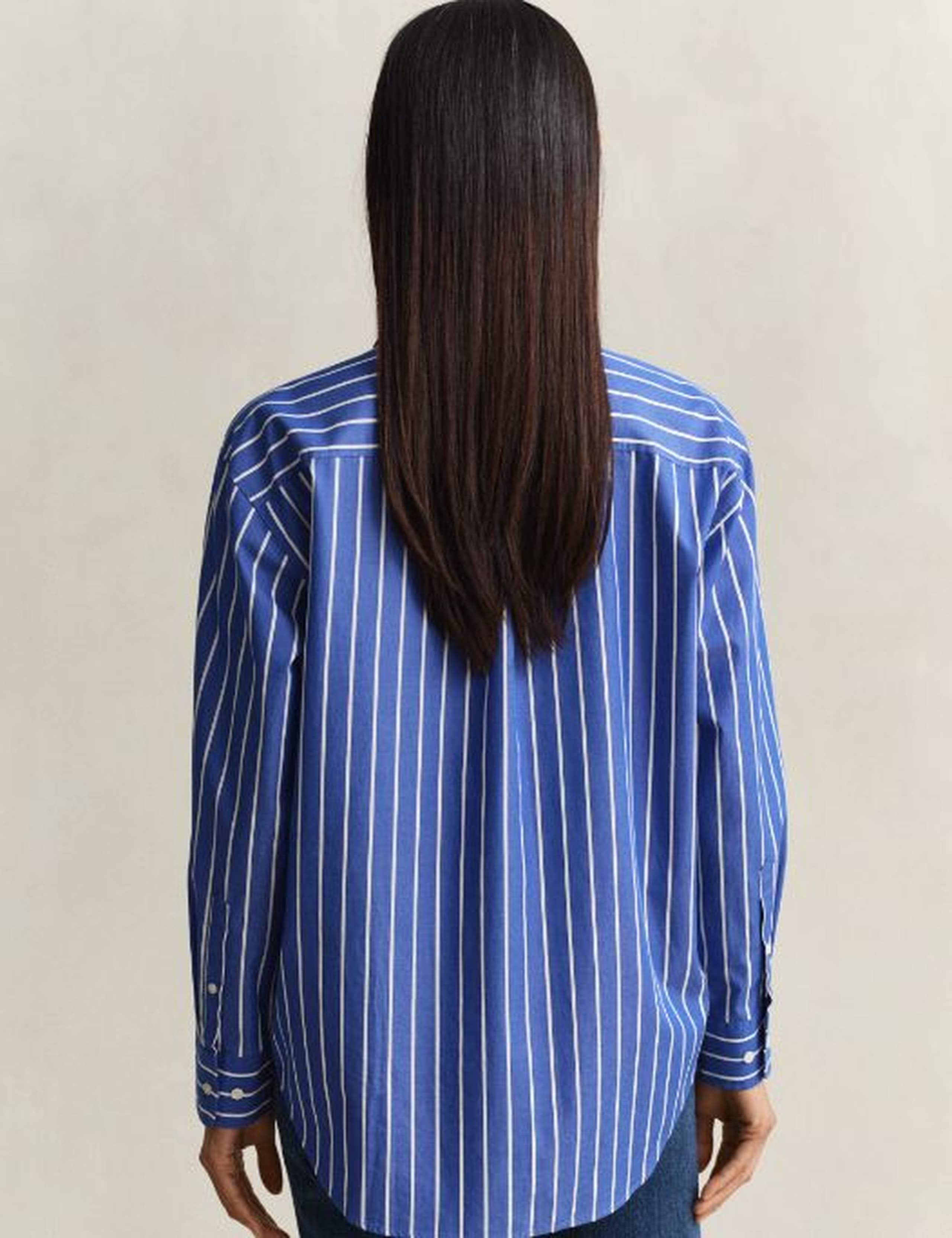Relaxed Fit Classic Striped Poplin Shirt 7 of 8