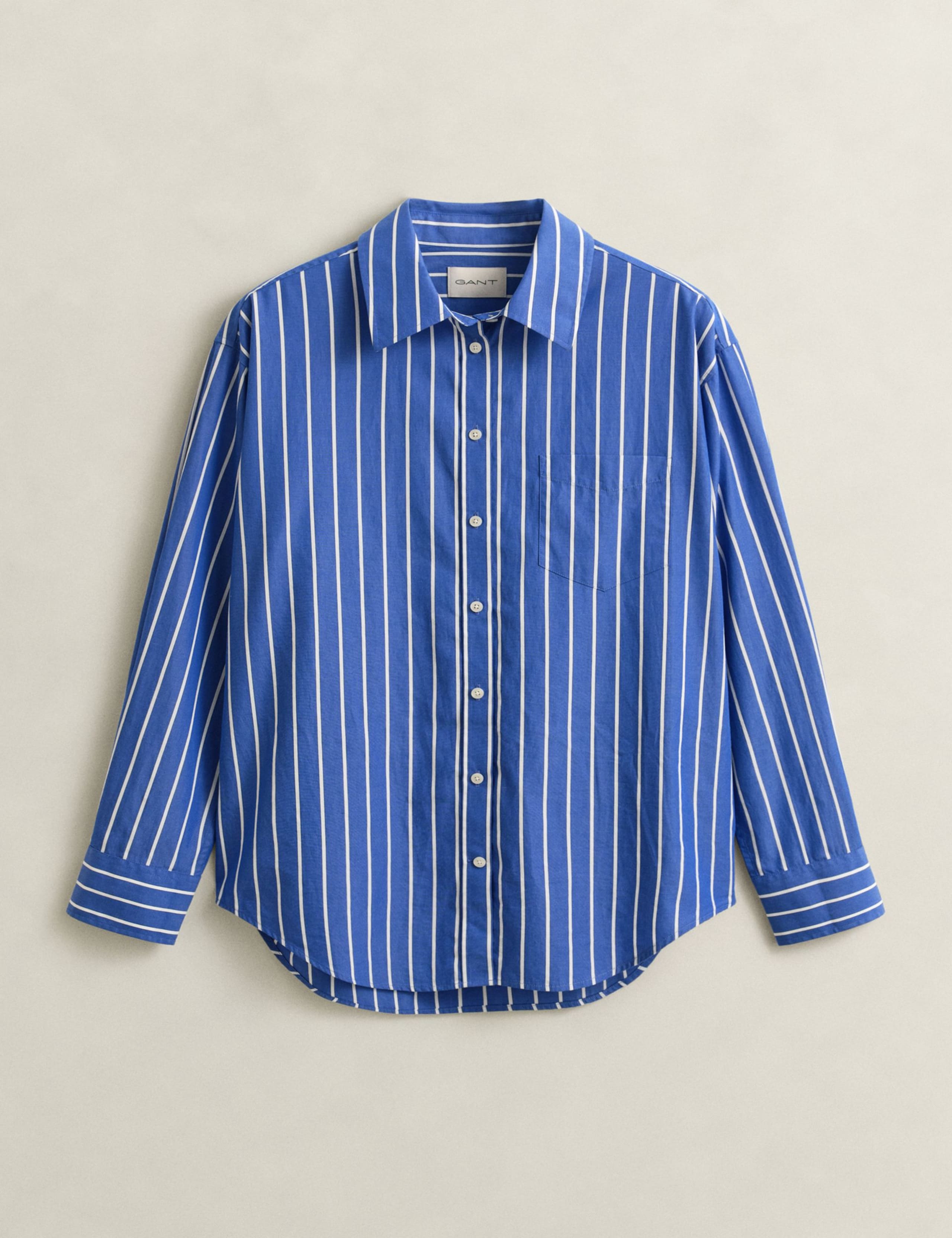 Relaxed Fit Classic Striped Poplin Shirt 2 of 8