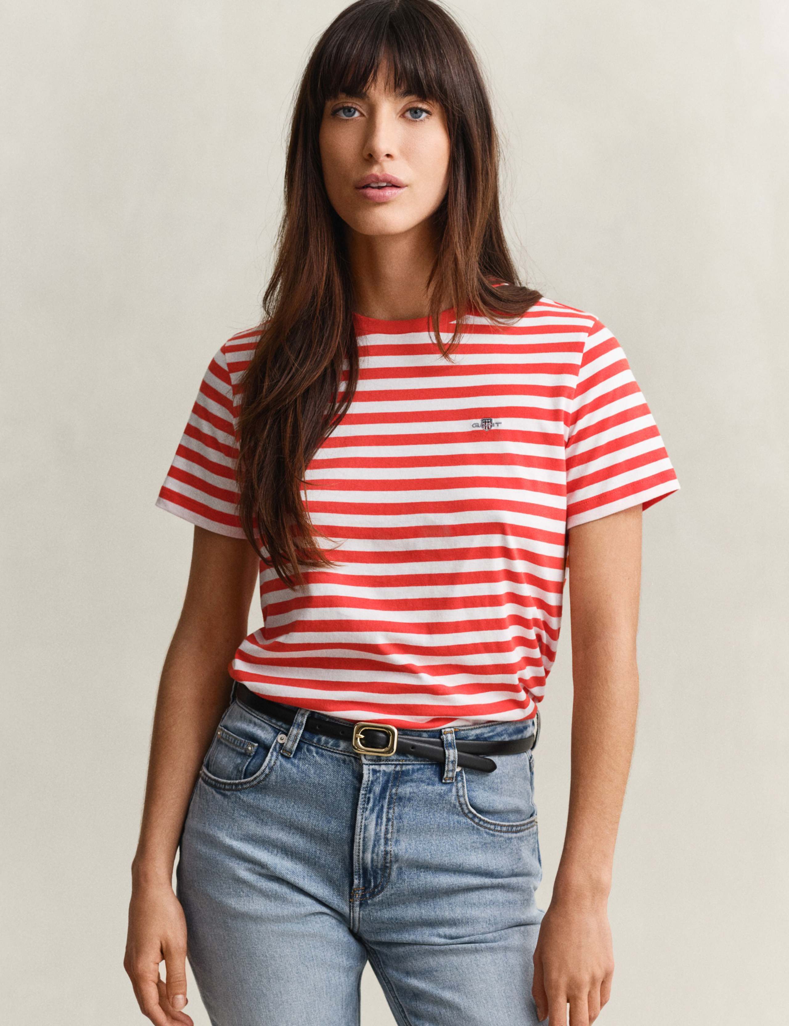 Pure Cotton Striped T-Shirt 1 of 6