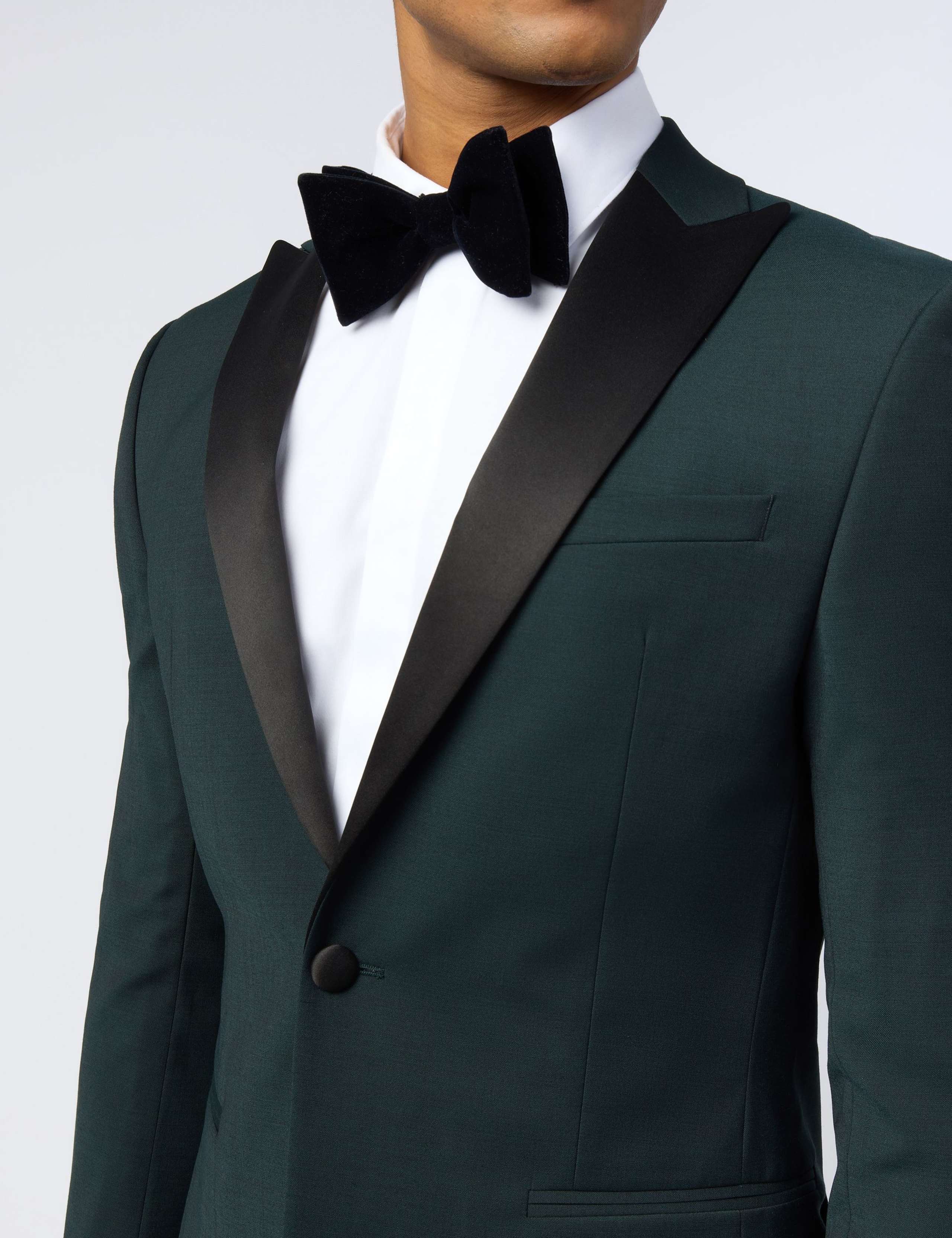 Slim Fit Wool Blend Tuxedo Blazer 3 of 5