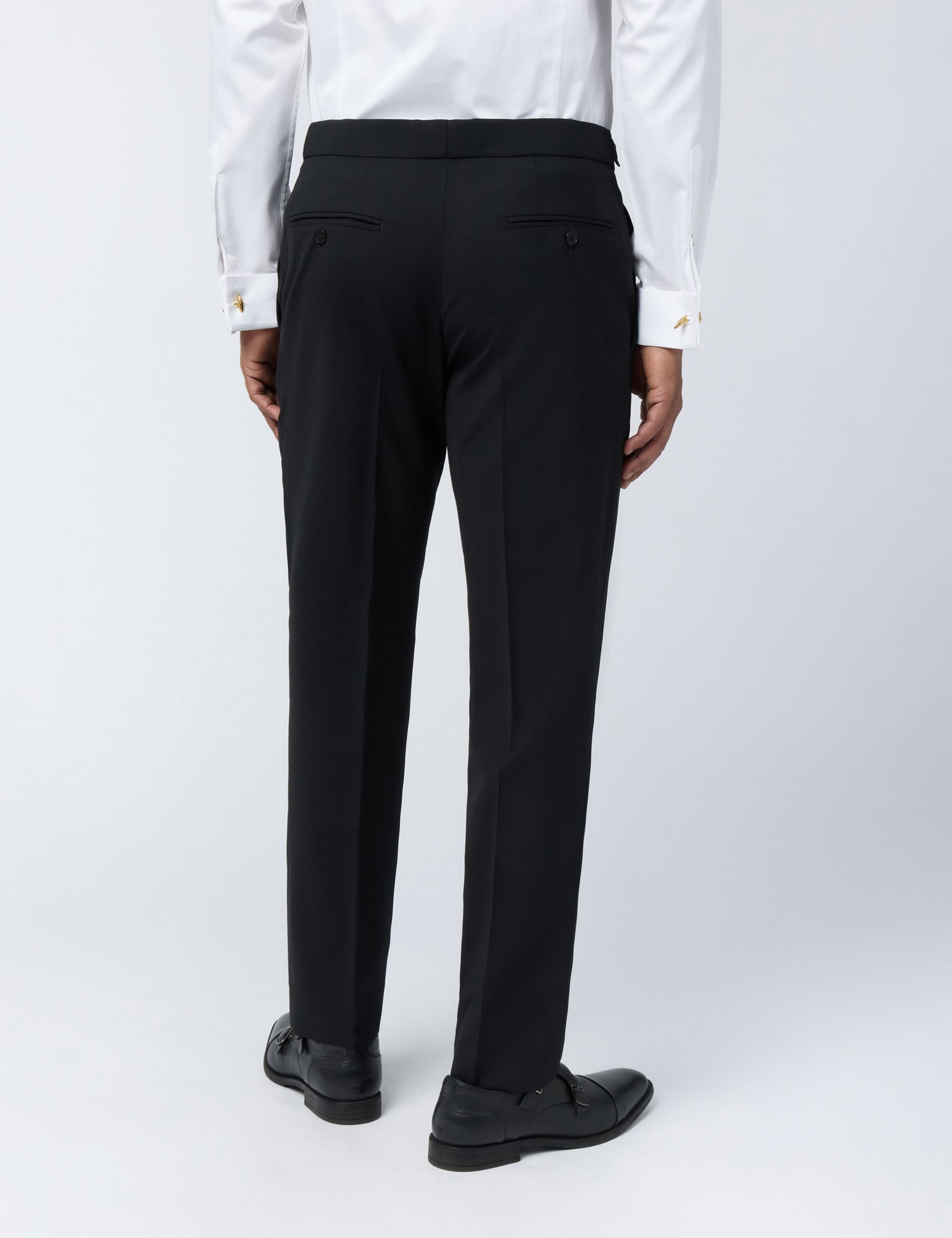 Slim Fit Wool Rich Flat Front Performance Trousers 2 of 3