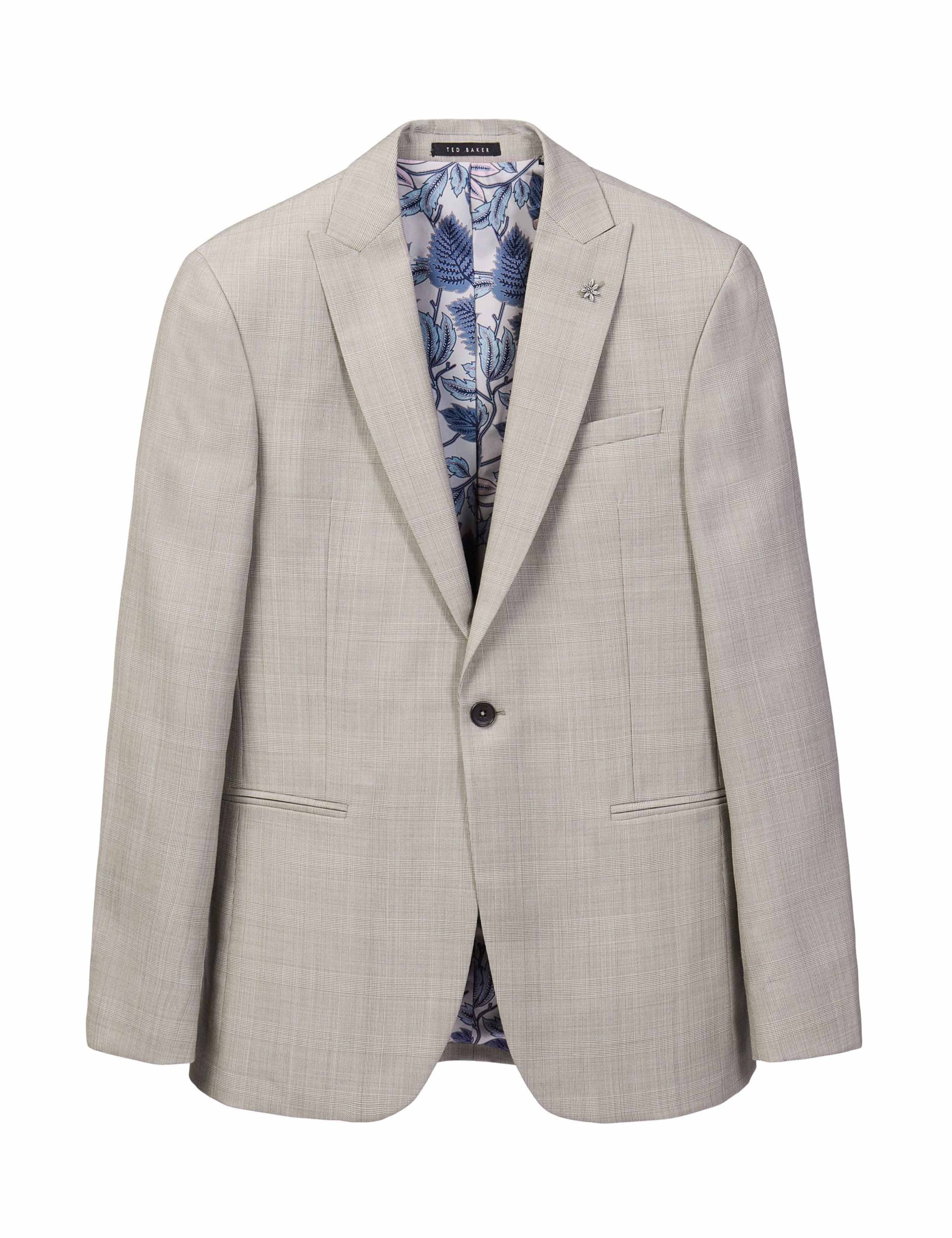 Slim Fit Wool Blend Check Suit Jacket 2 of 7