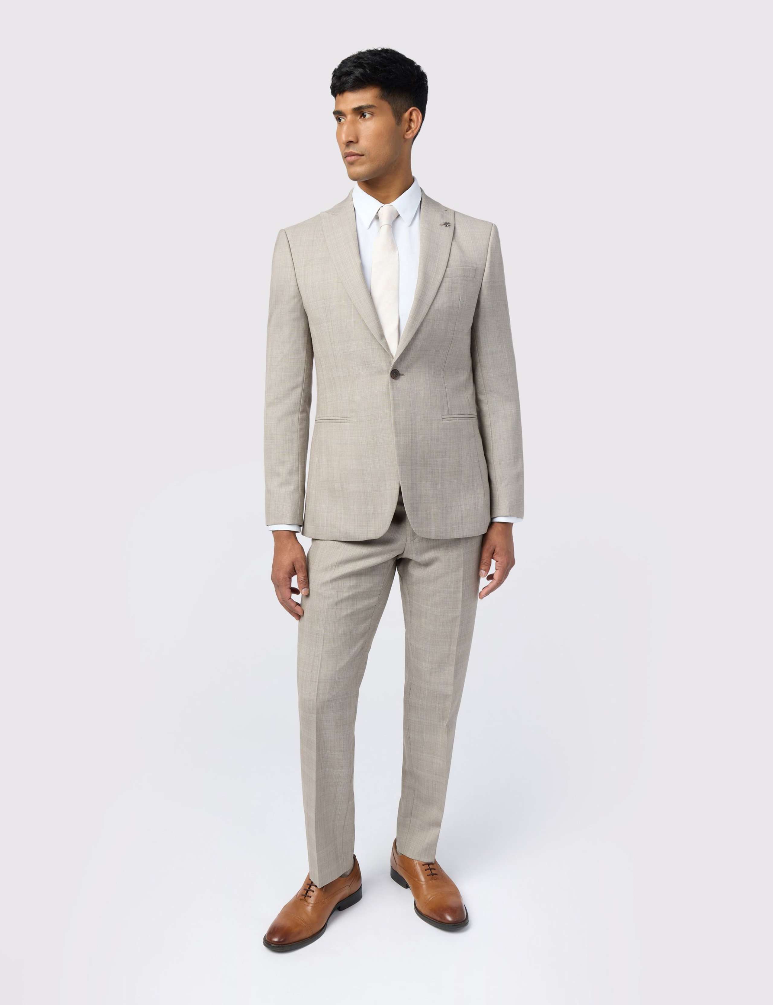 Slim Fit Wool Blend Check Suit Jacket 3 of 7