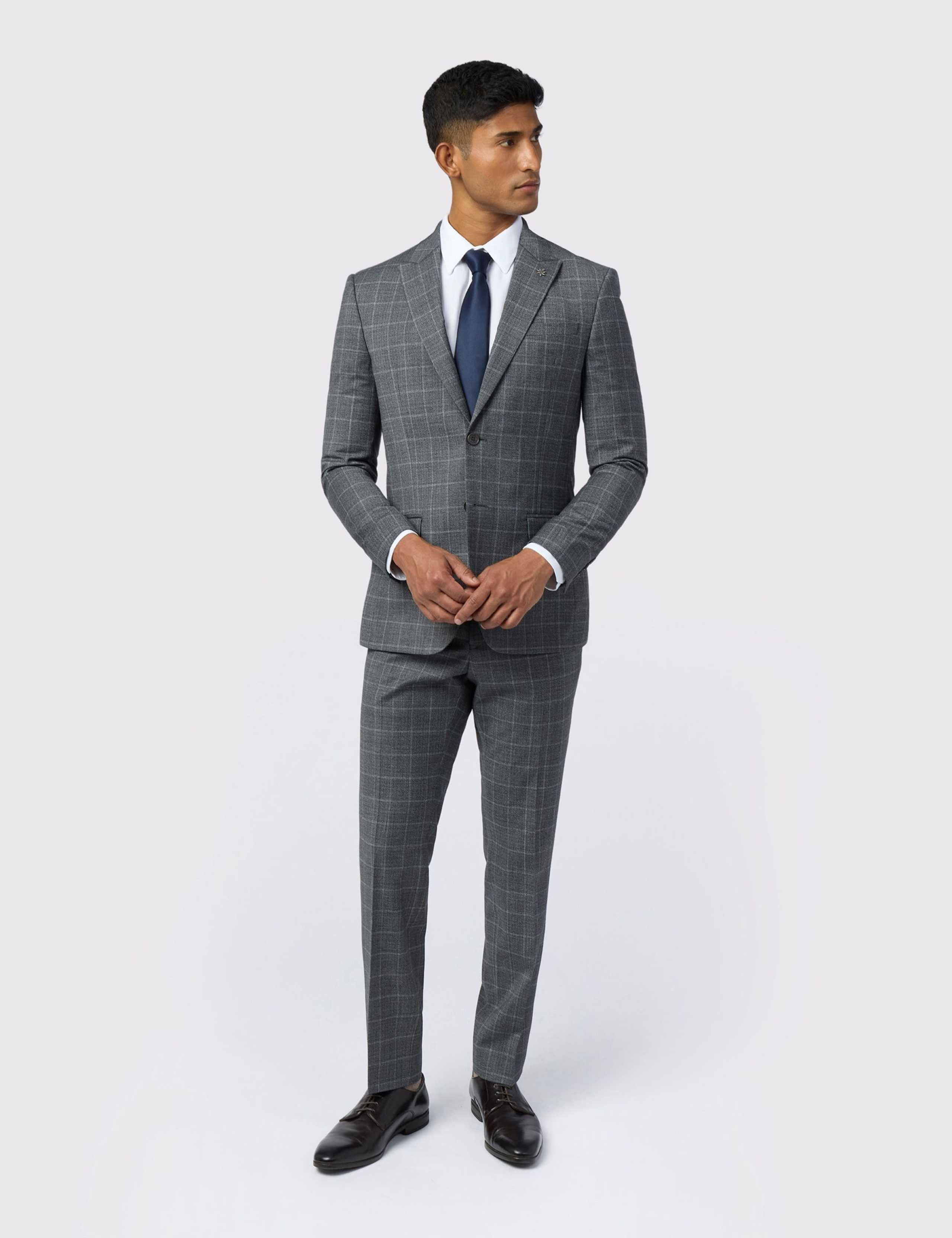 Wool Rich Check Suit Jacket 3 of 4