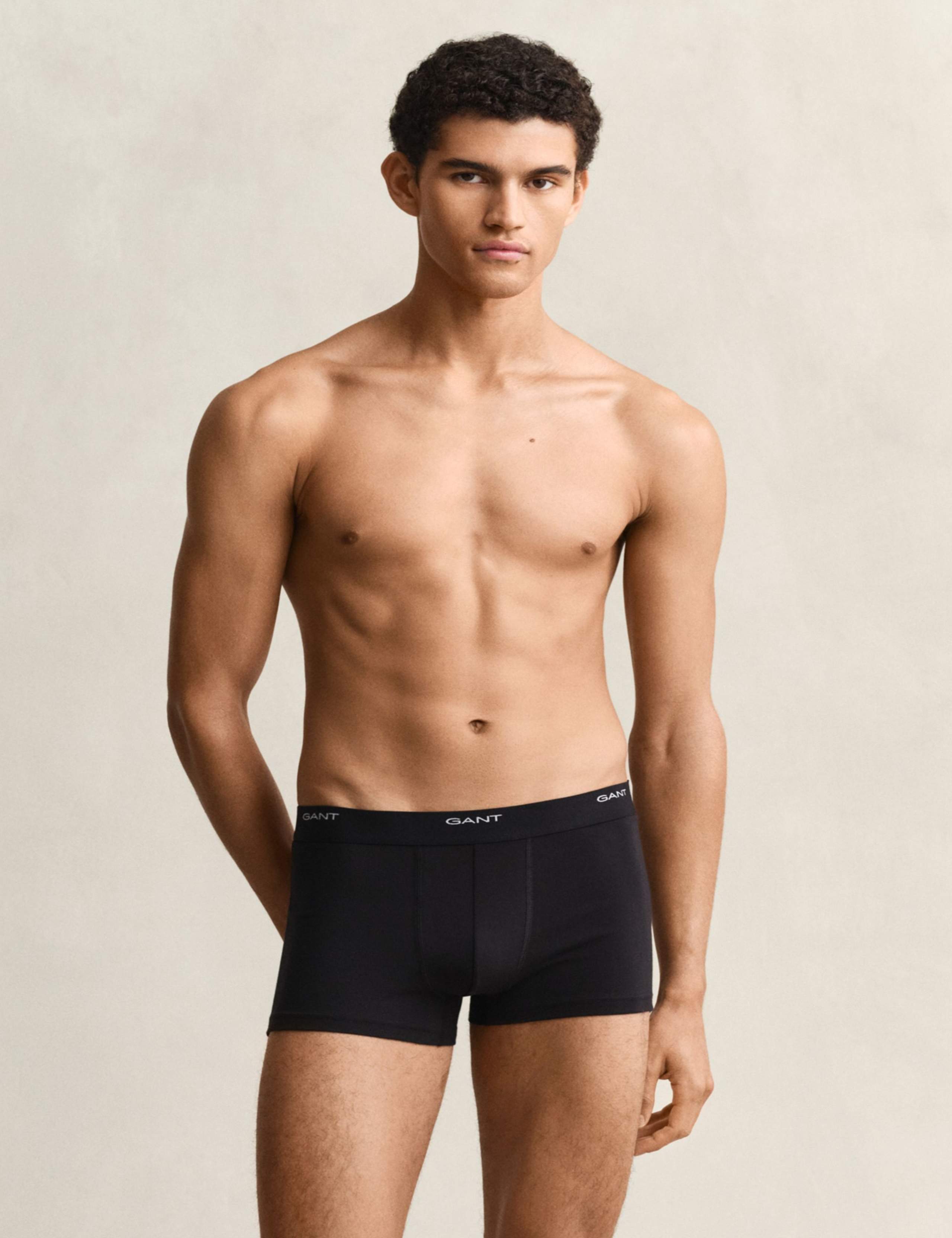 3 Pack Cotton Rich Logo Waistband Trunks 2 of 3