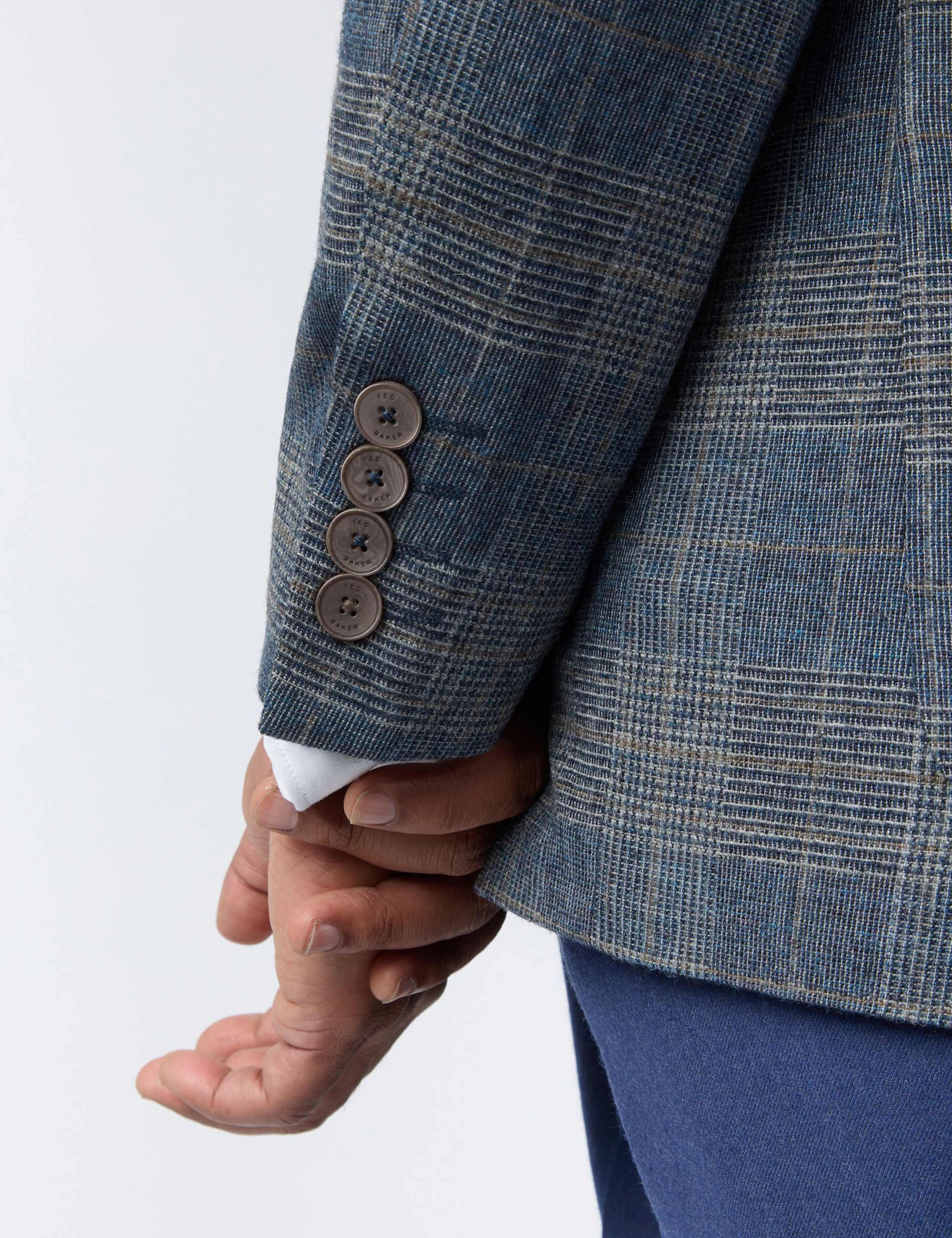 Slim Fit Wool Rich Check Blazer 3 of 6