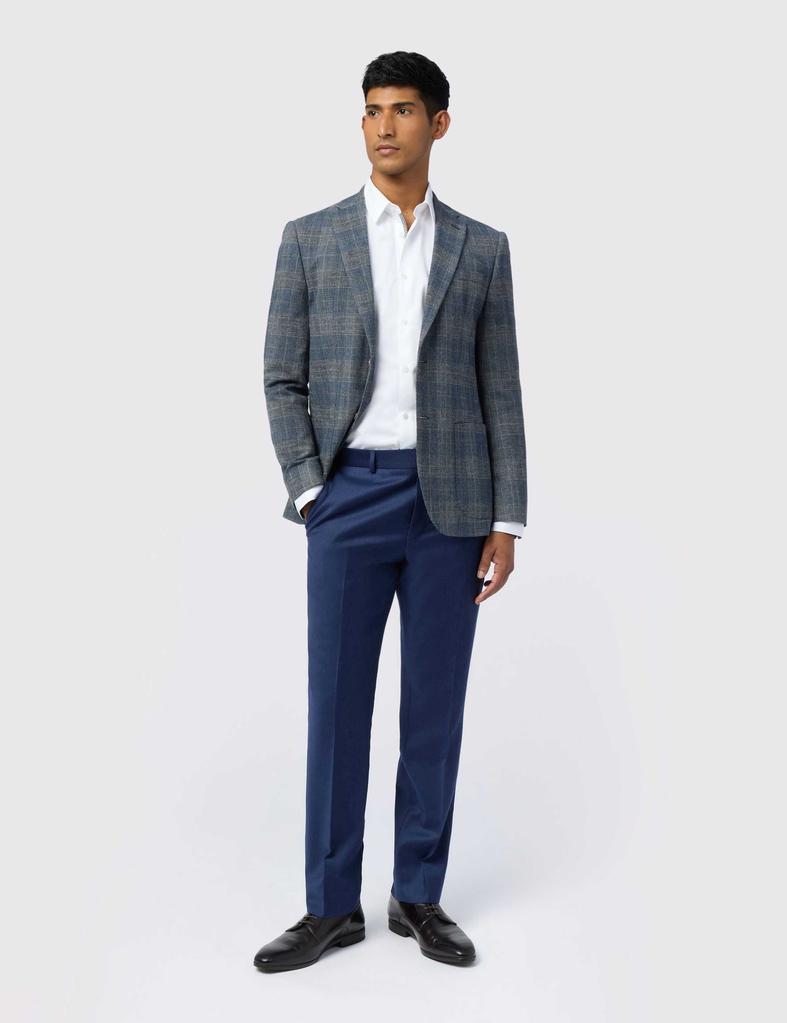 Slim Fit Wool Rich Check Blazer 4 of 6