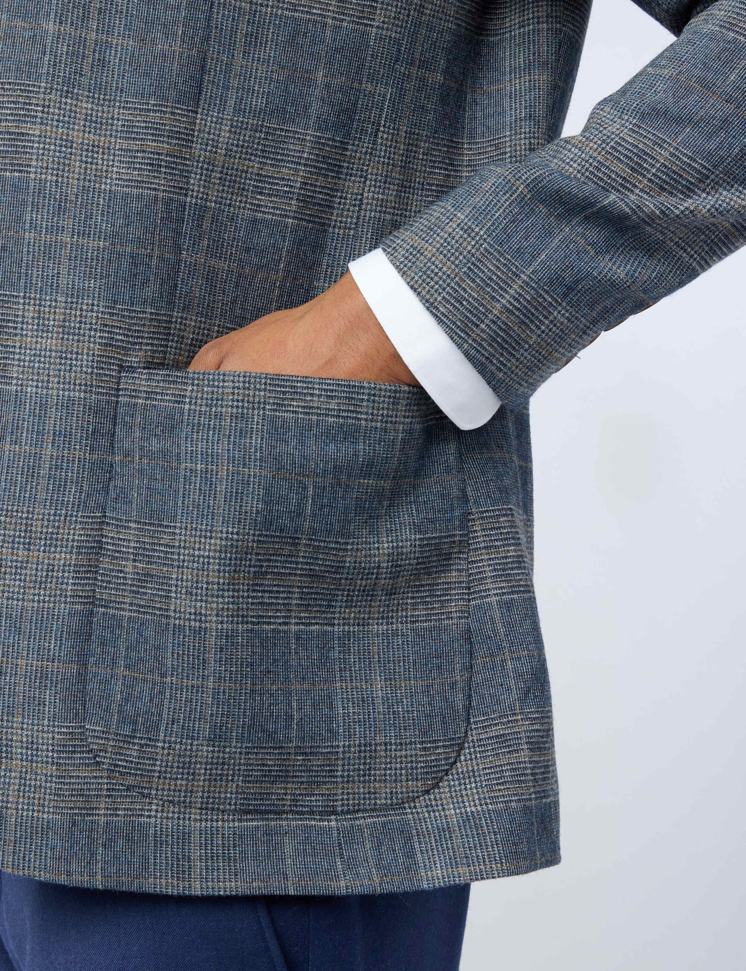 Slim Fit Wool Rich Check Blazer 5 of 6