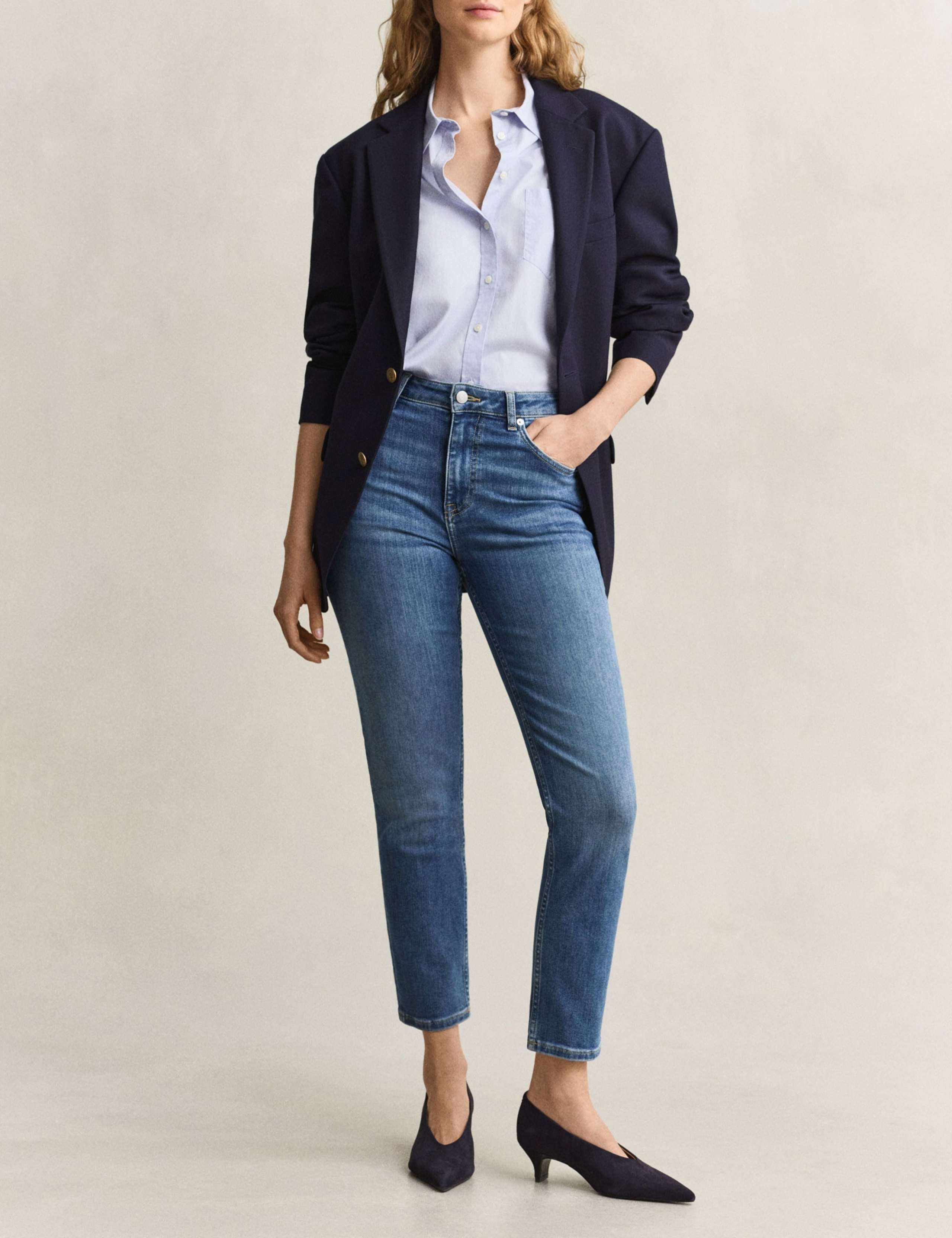 Mid Rise Slim Fit Cropped Jeans 5 of 8