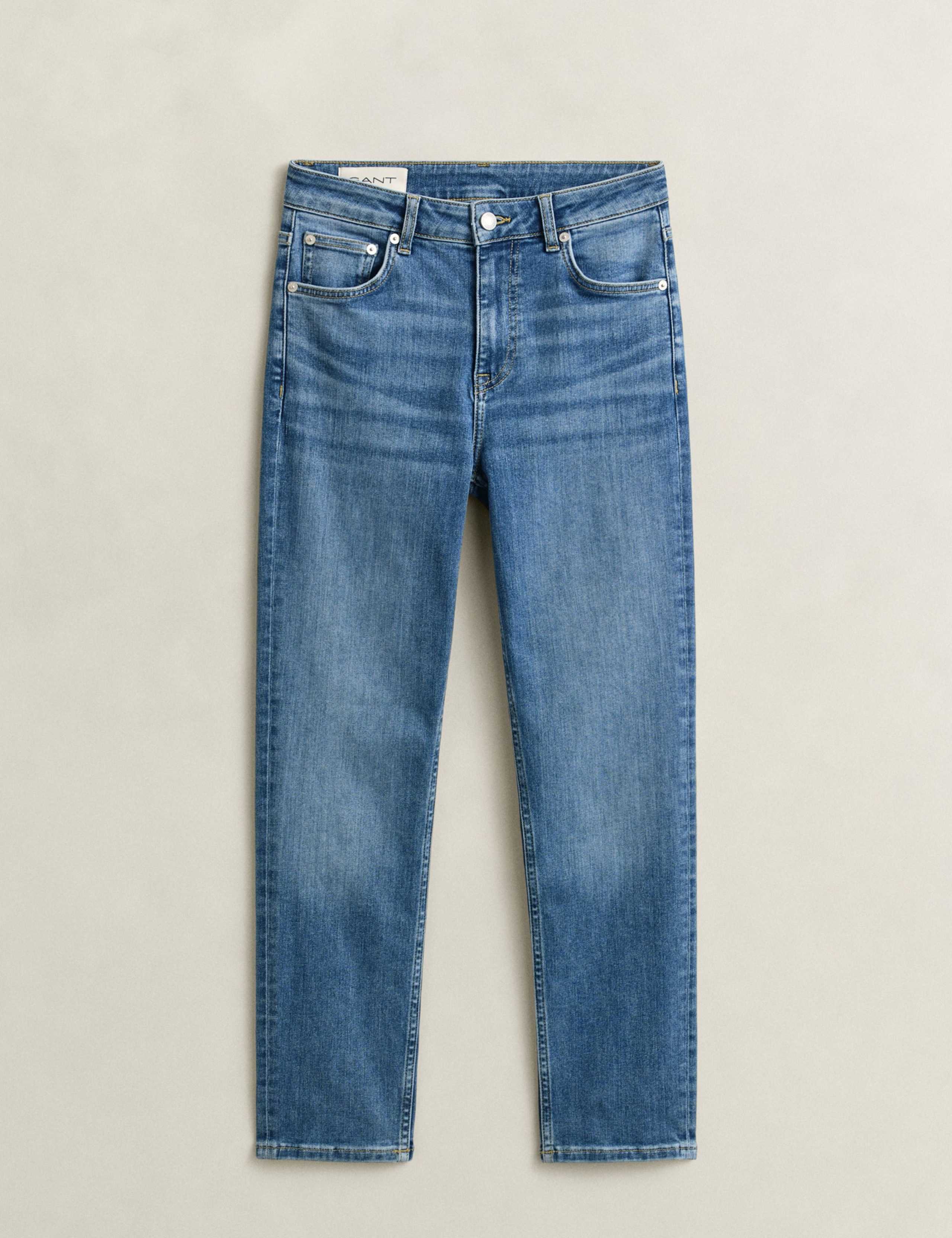 Mid Rise Slim Fit Cropped Jeans 2 of 8