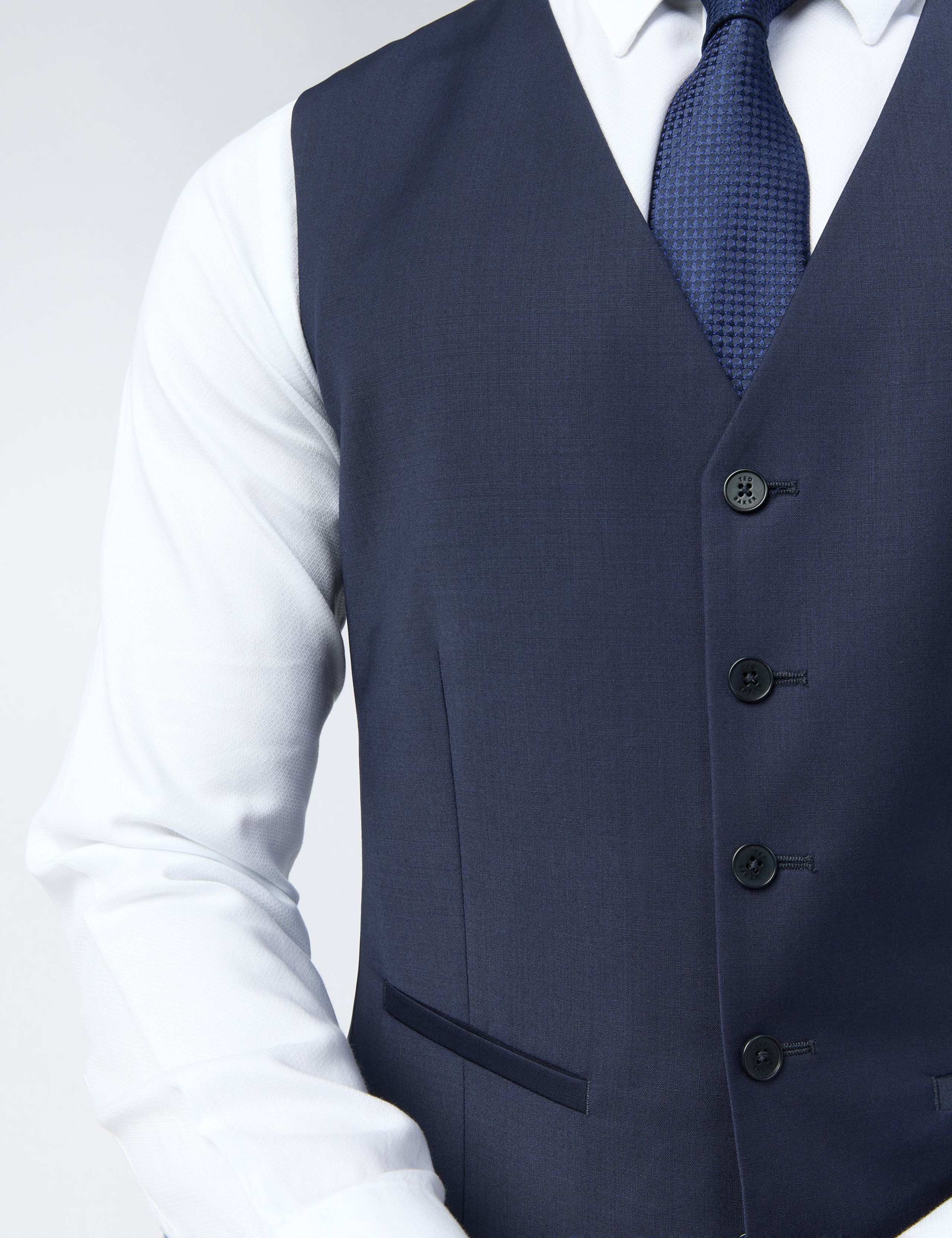 Slim Fit Performance Wool Rich Waistcoat 3 of 4