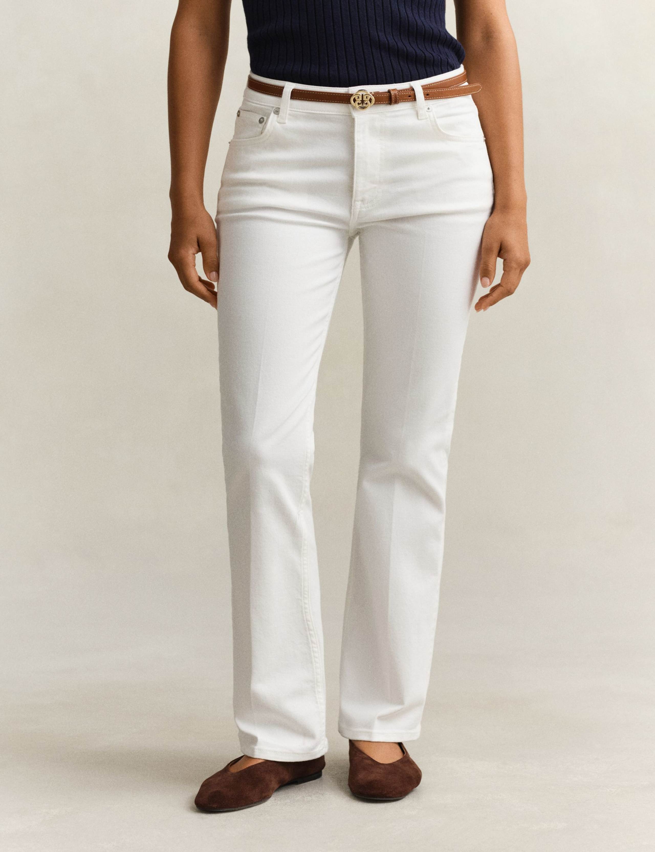 Mid Rise Slim Flare Jeans 1 of 7