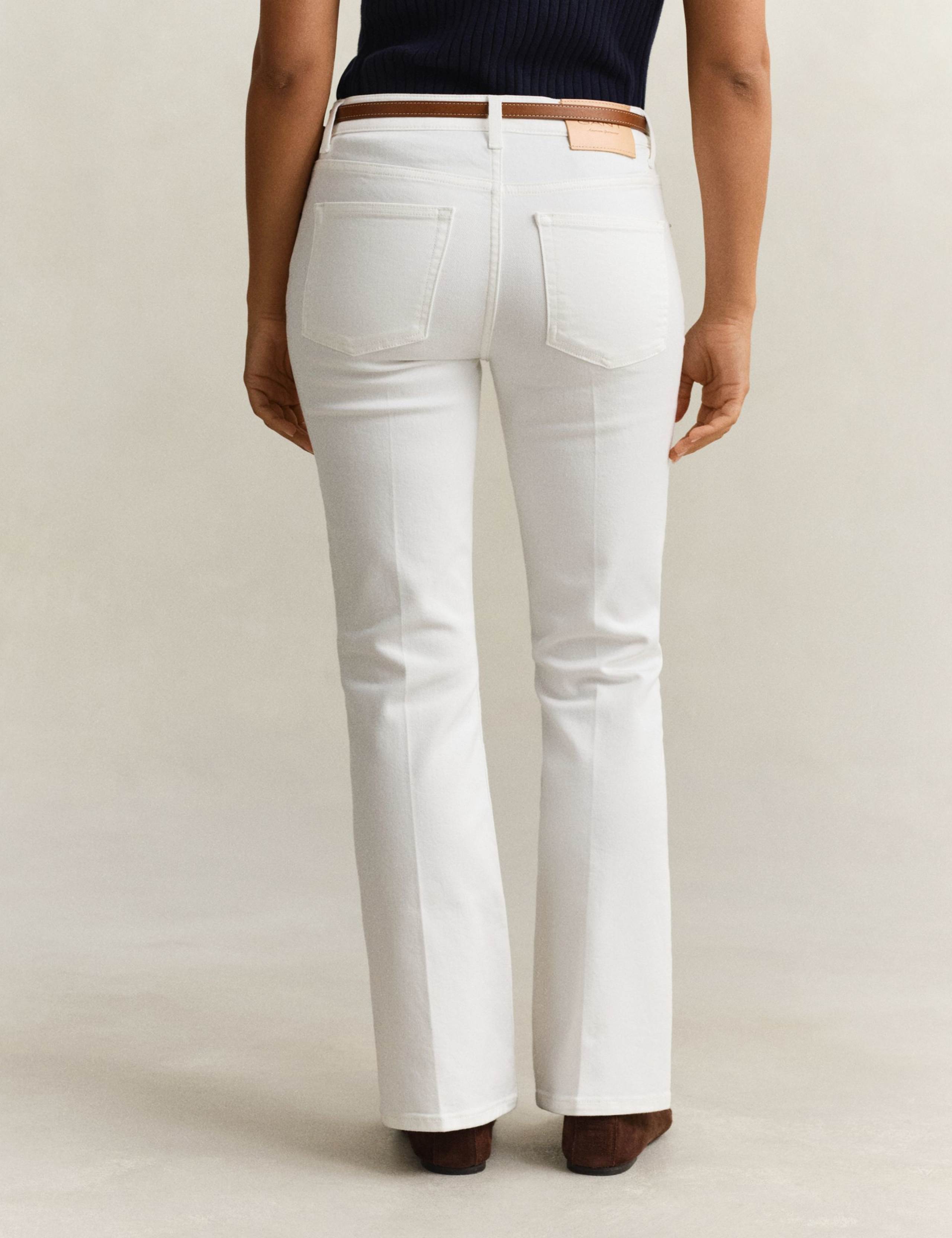 Mid Rise Slim Flare Jeans 4 of 7