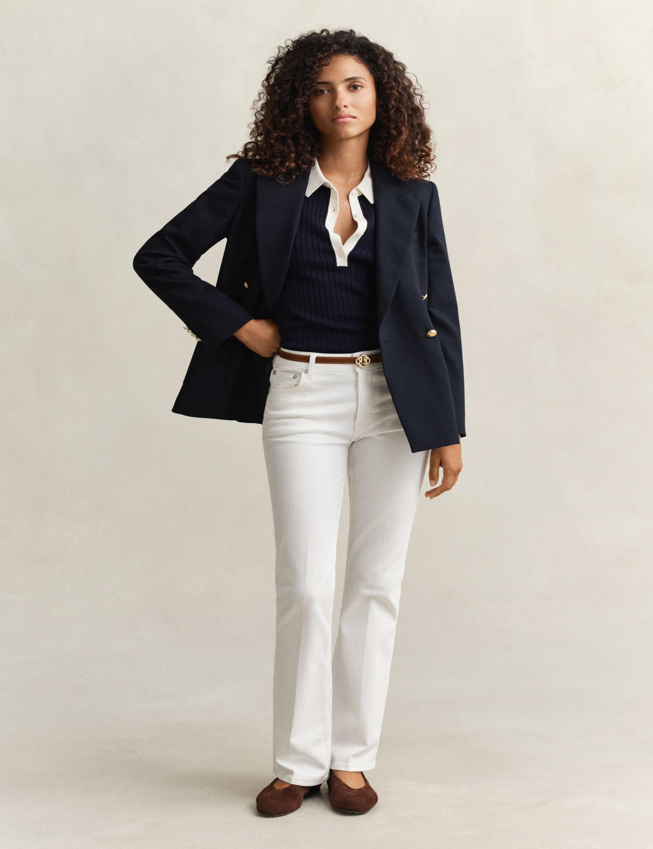 Mid Rise Slim Flare Jeans 7 of 7