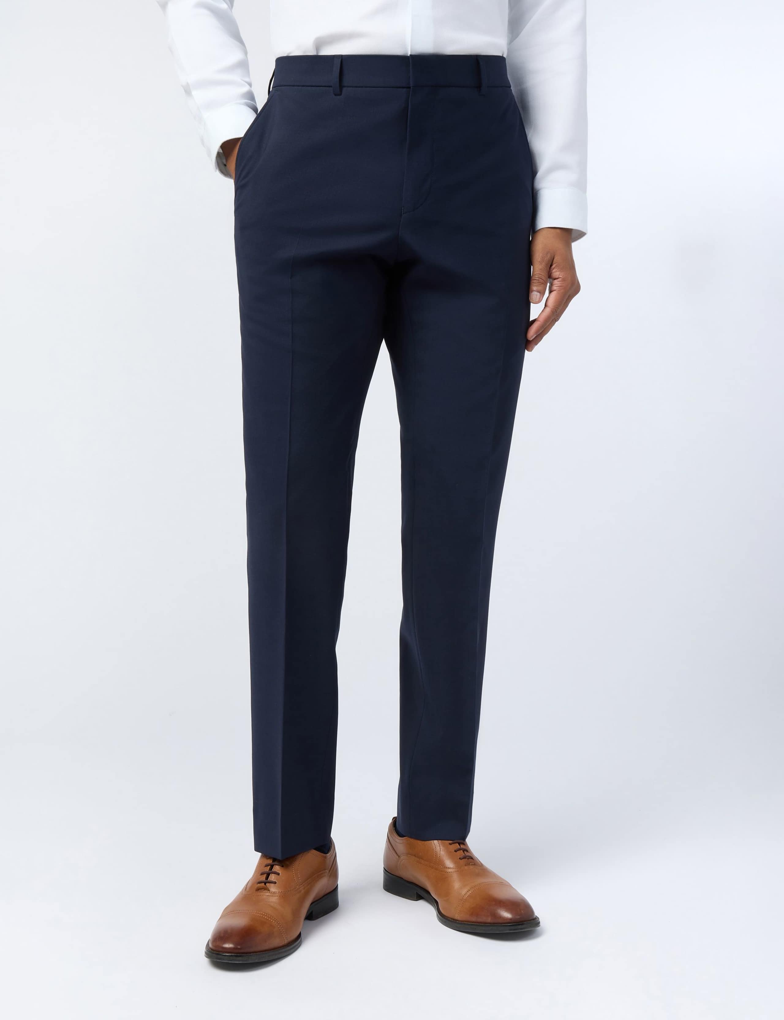 Slim Fit Wool Rich Performance Trousers 1 of 3