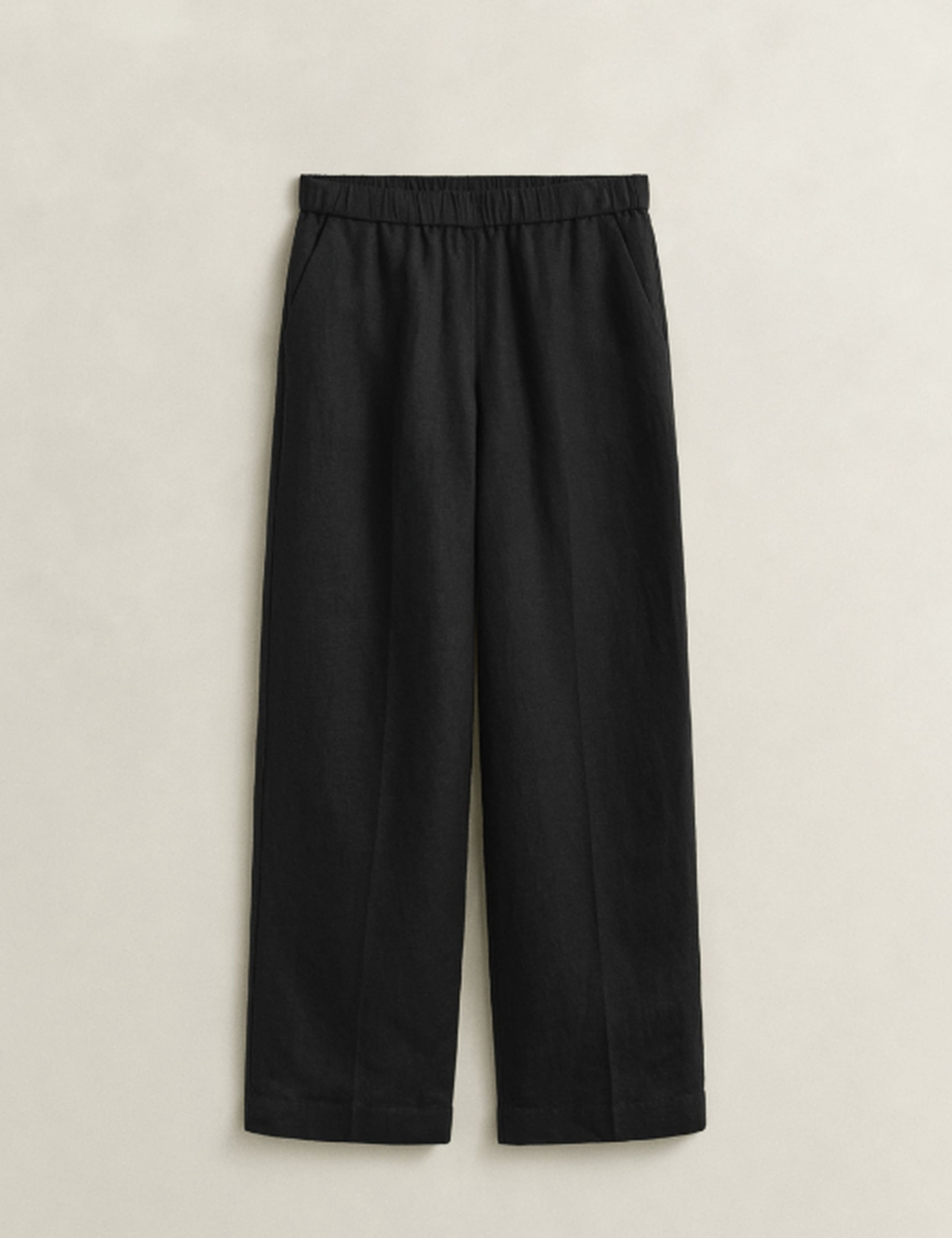 Linen Blend Wide Leg Trousers 3 of 6