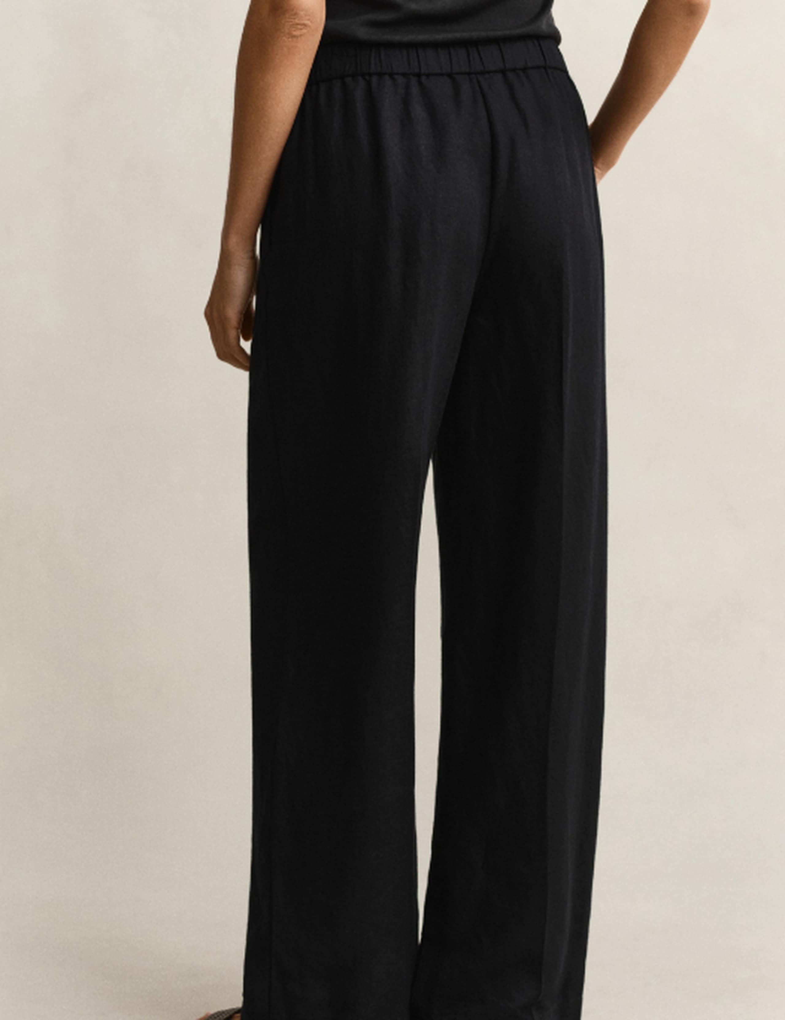 Linen Blend Wide Leg Trousers 5 of 6
