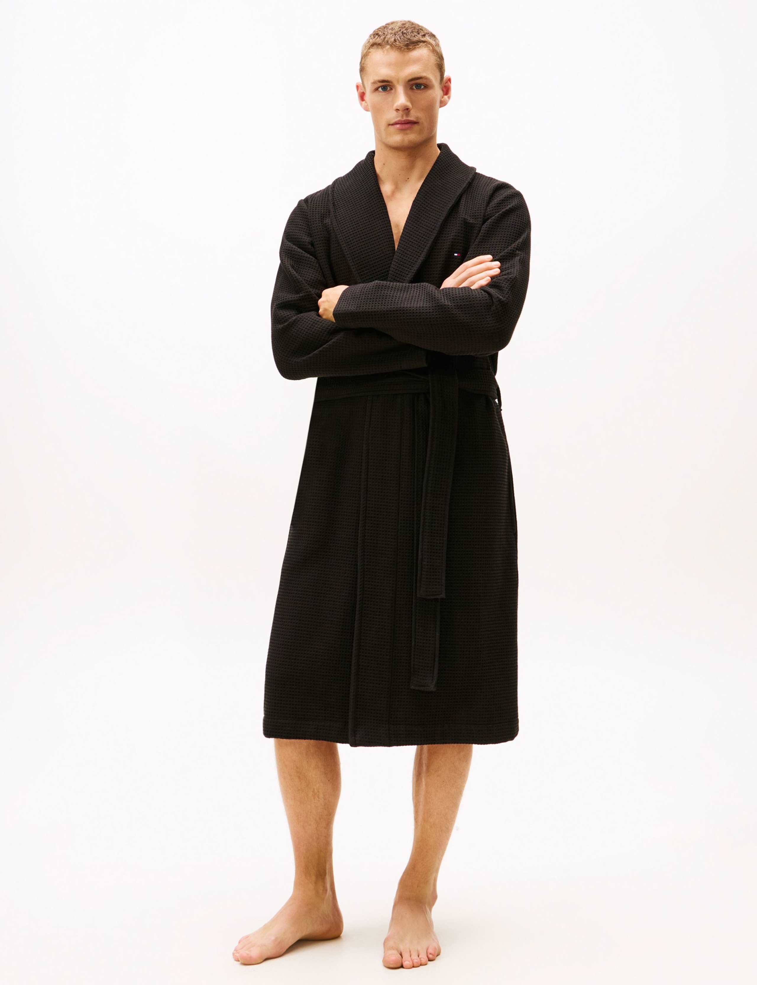 Pure Cotton Waffle Dressing Gown 1 of 5