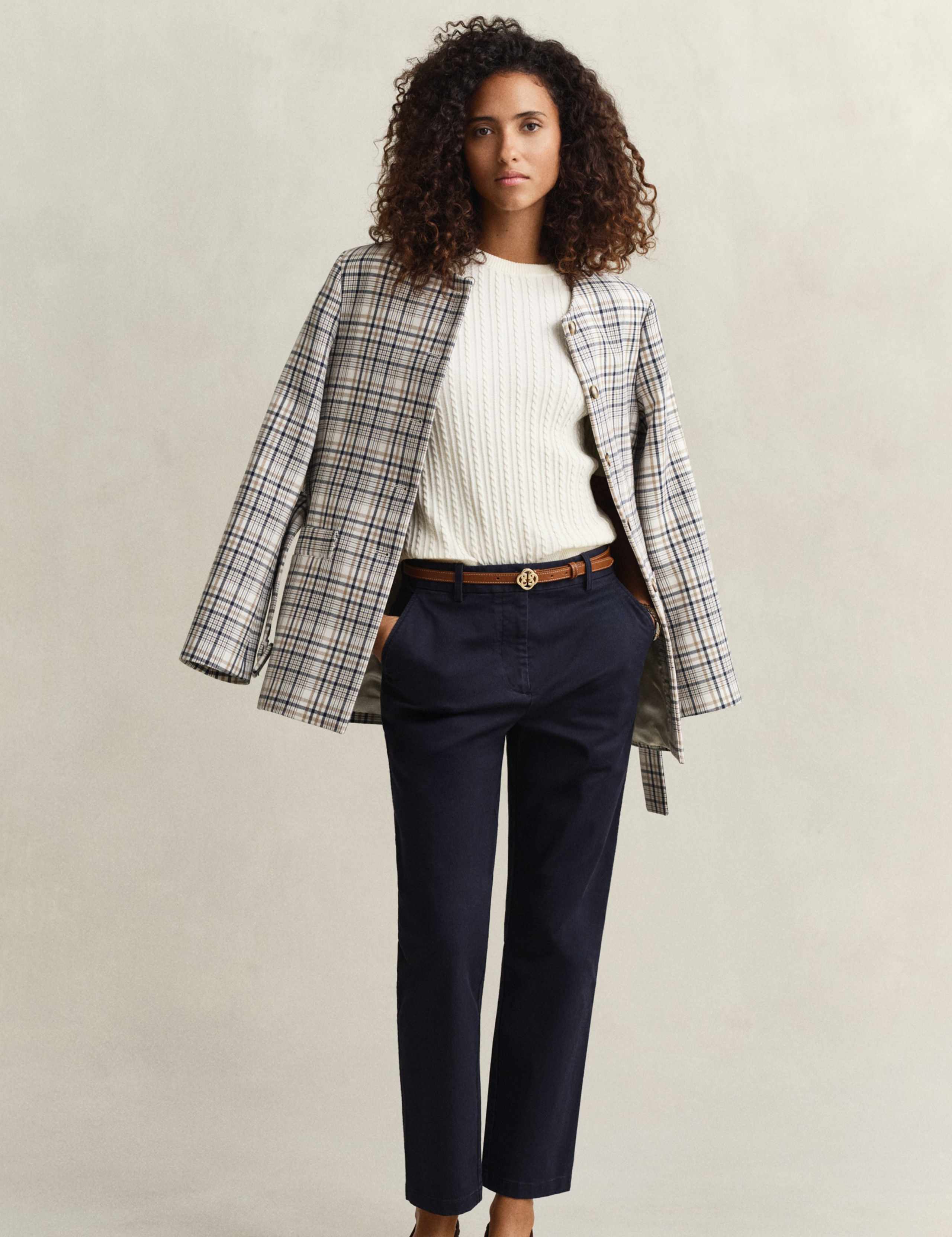 Cotton Rich Slim Fit Chinos 6 of 8