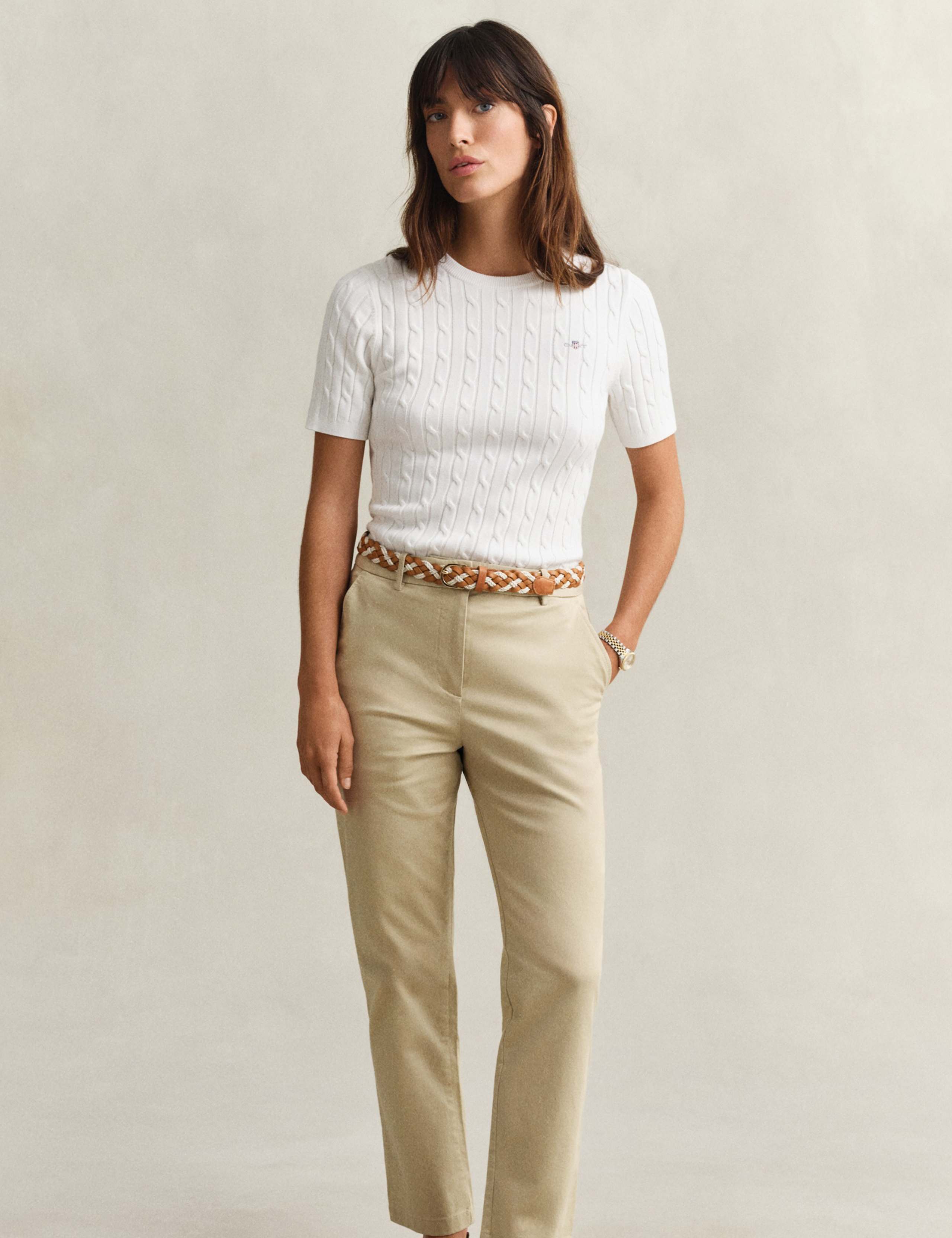 Cotton Rich Slim Fit Chinos 4 of 8