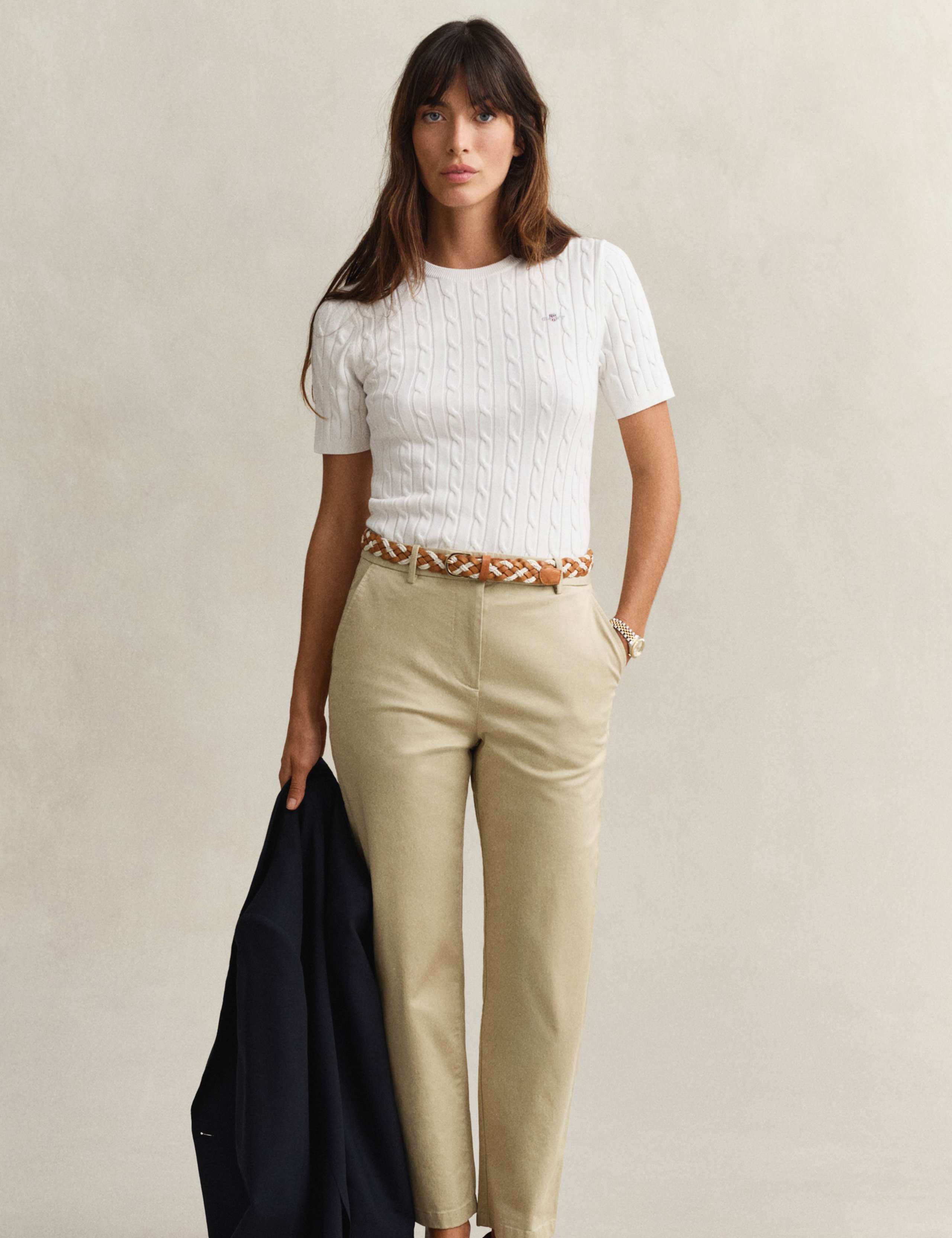 Cotton Rich Slim Fit Chinos 6 of 8