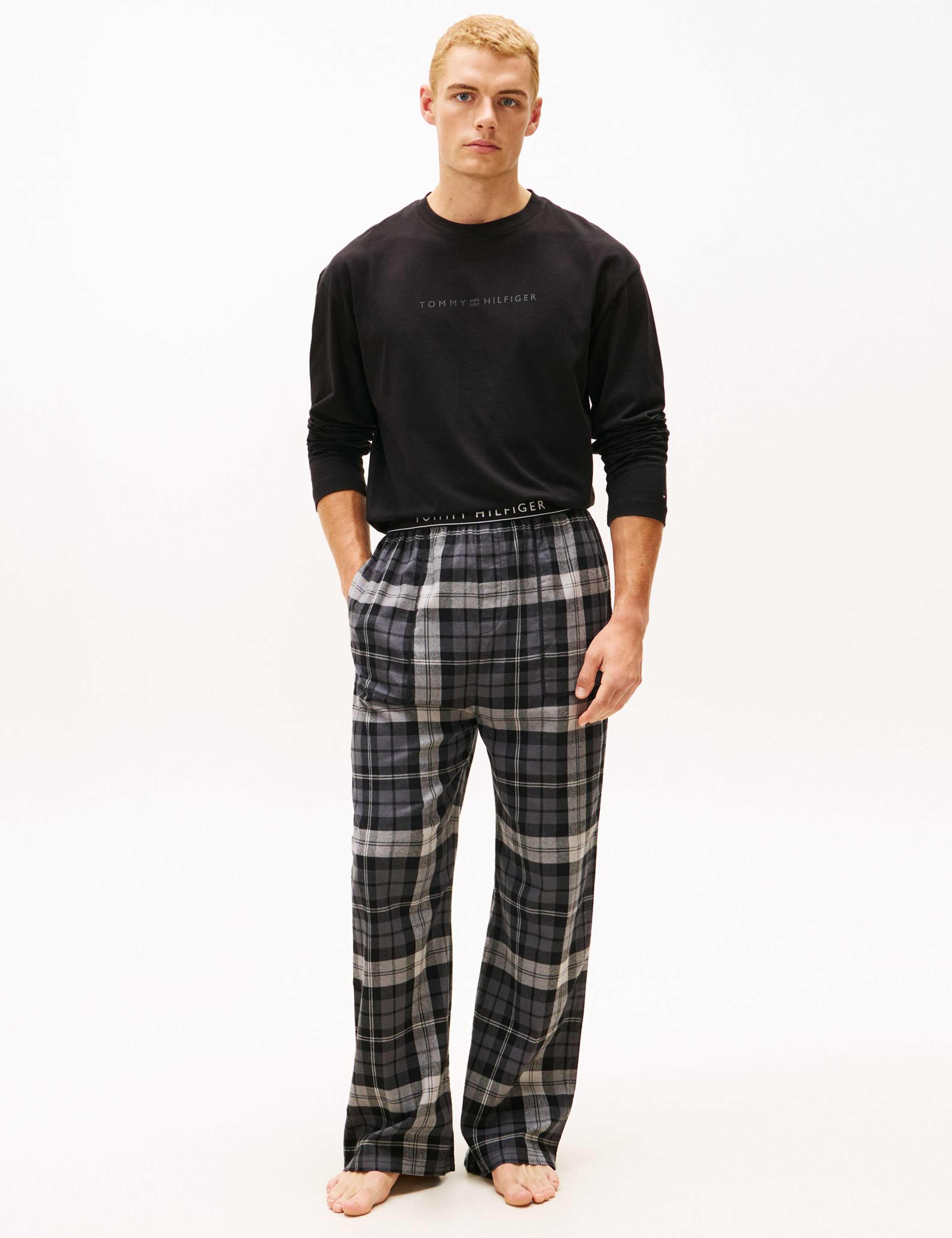 Cotton Rich Checked Flannel Pyjama Bottoms 1 of 5