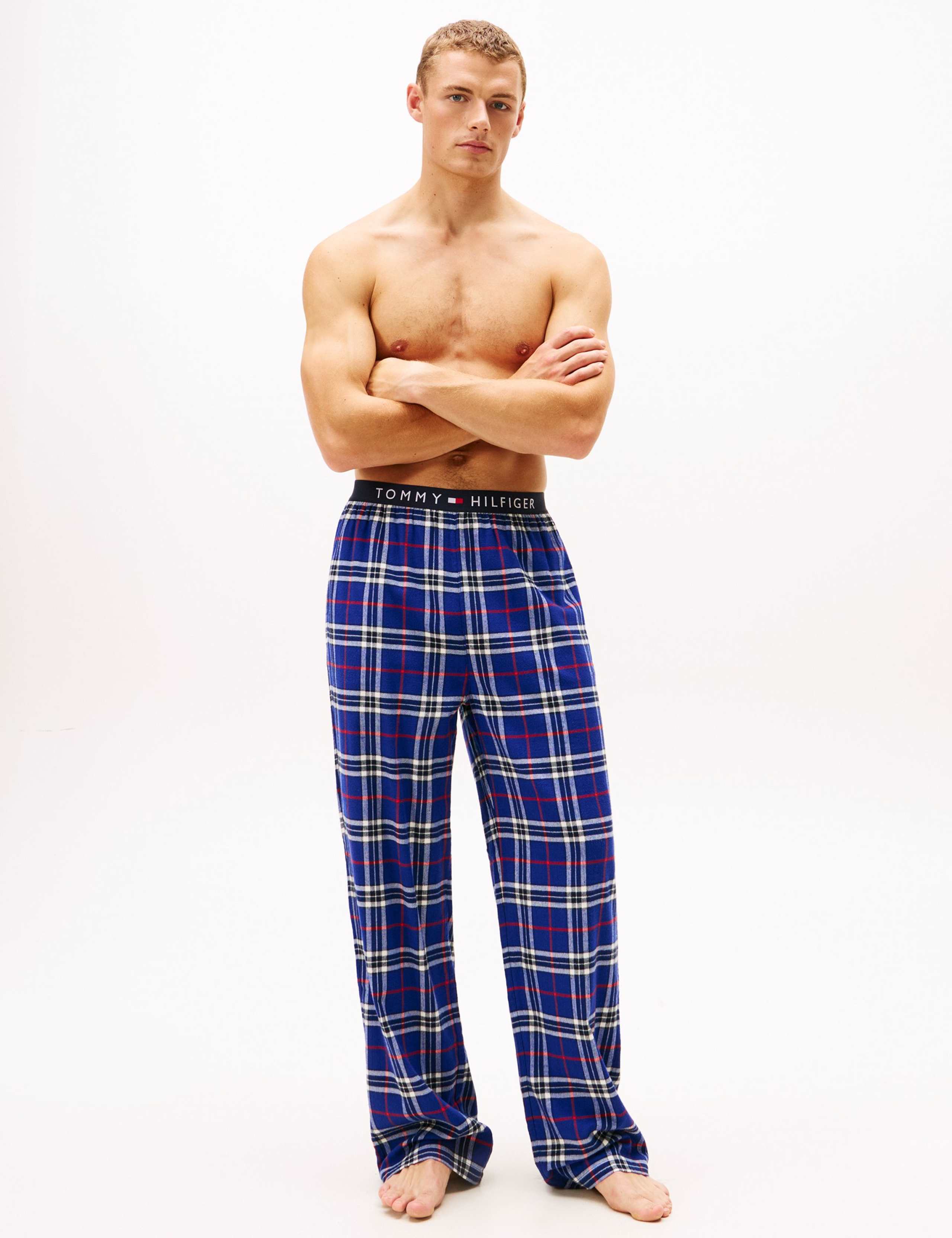 Pure Cotton Checked Pyjama Bottoms 4 of 5