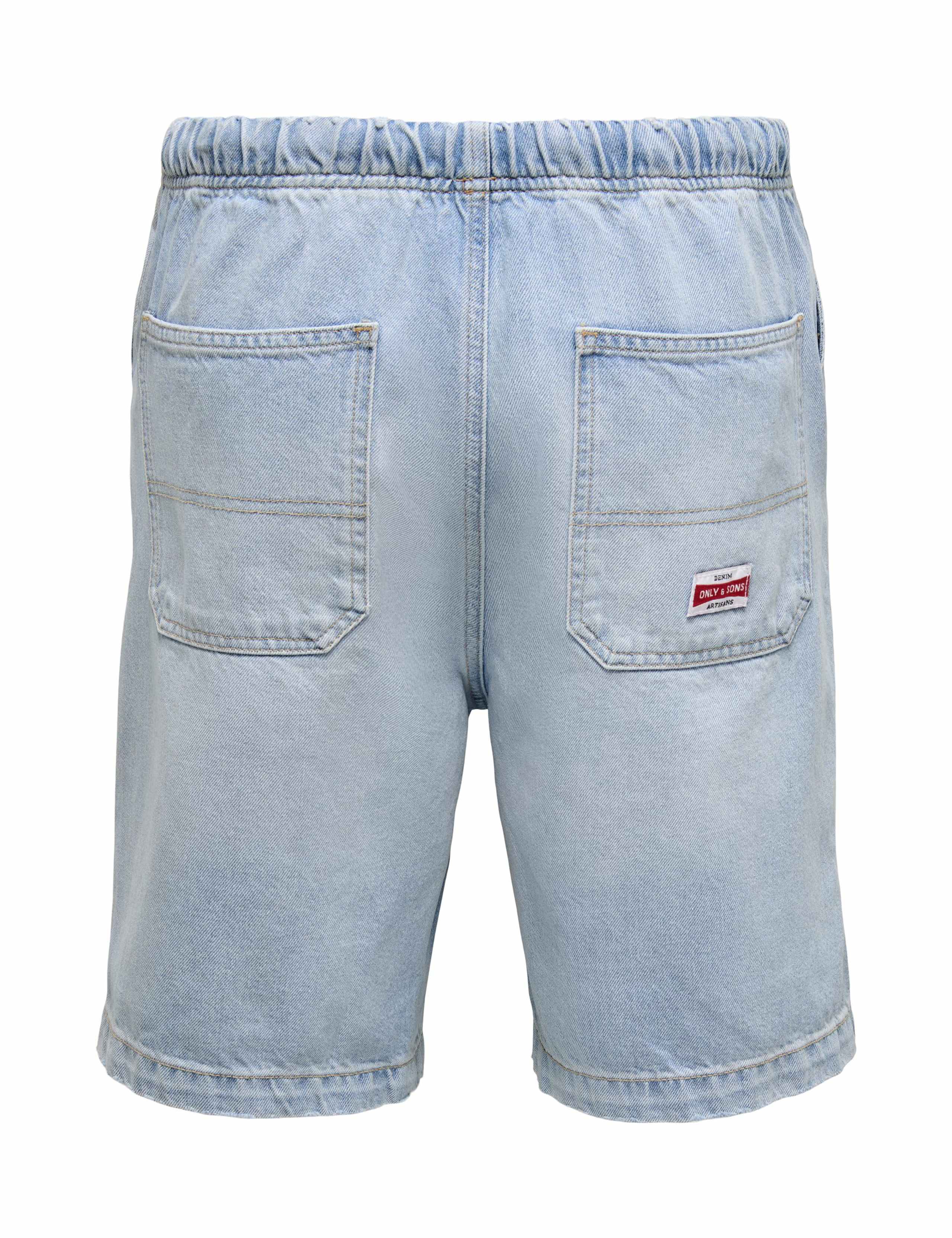 Denim Drawstring Shorts 2 of 2