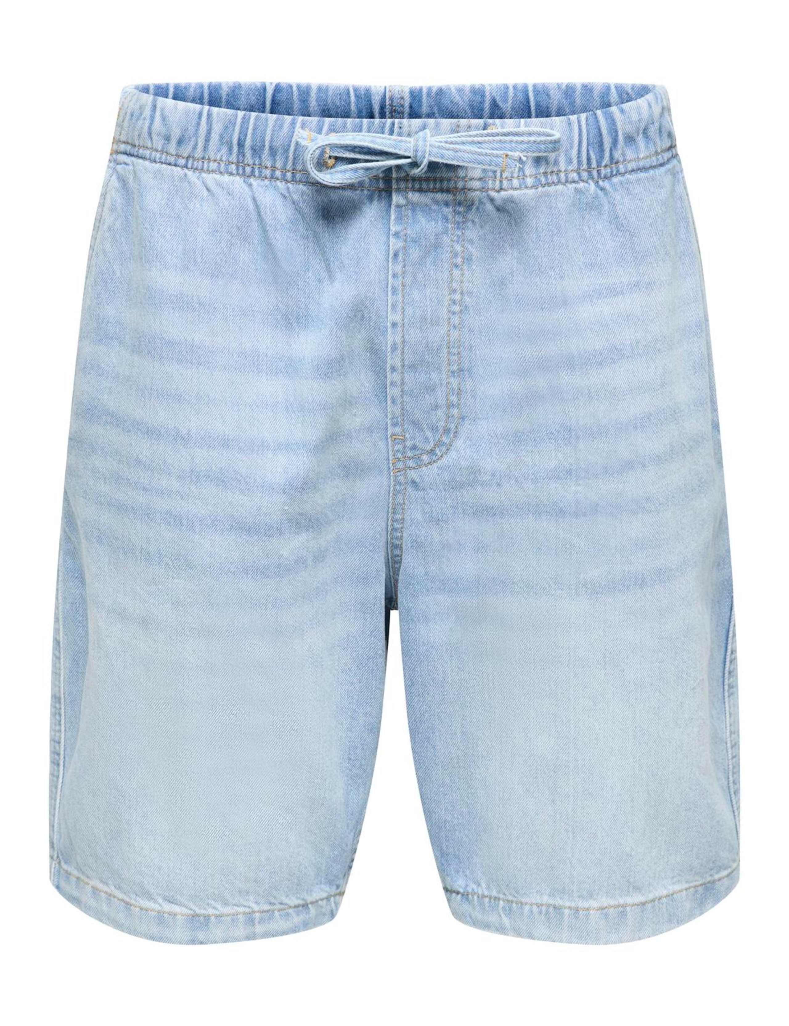 Denim Drawstring Shorts 6 of 7