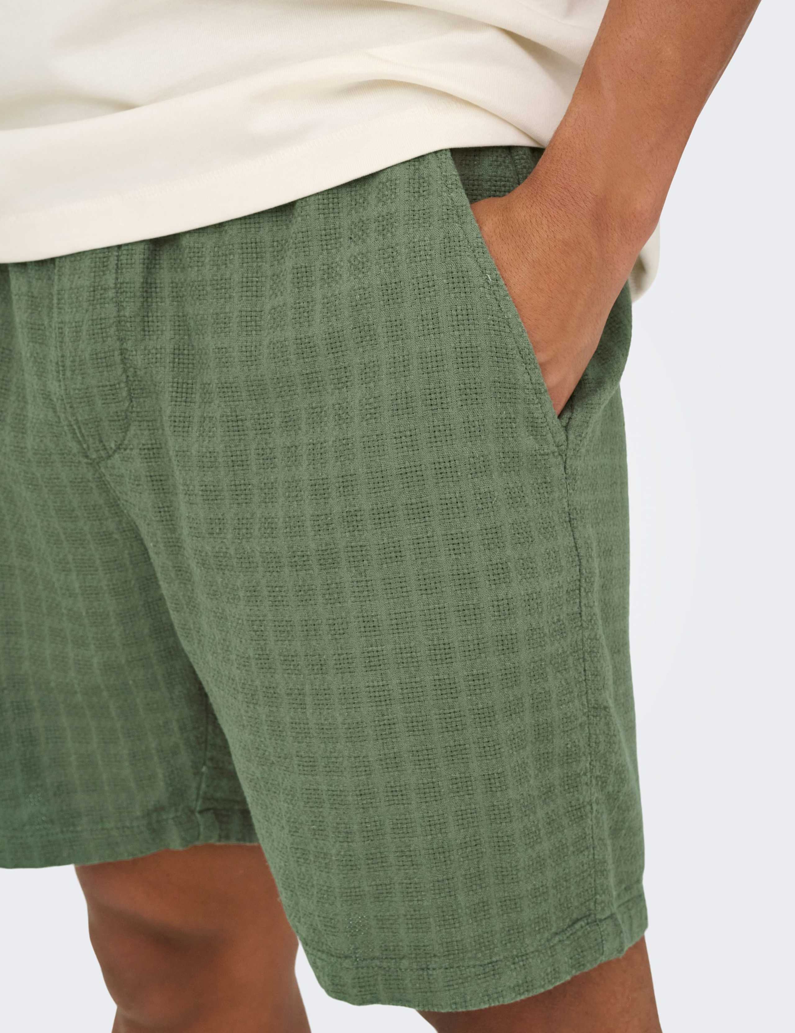 Onstel Latham Regular Fit Shorts with Linen 5 of 7