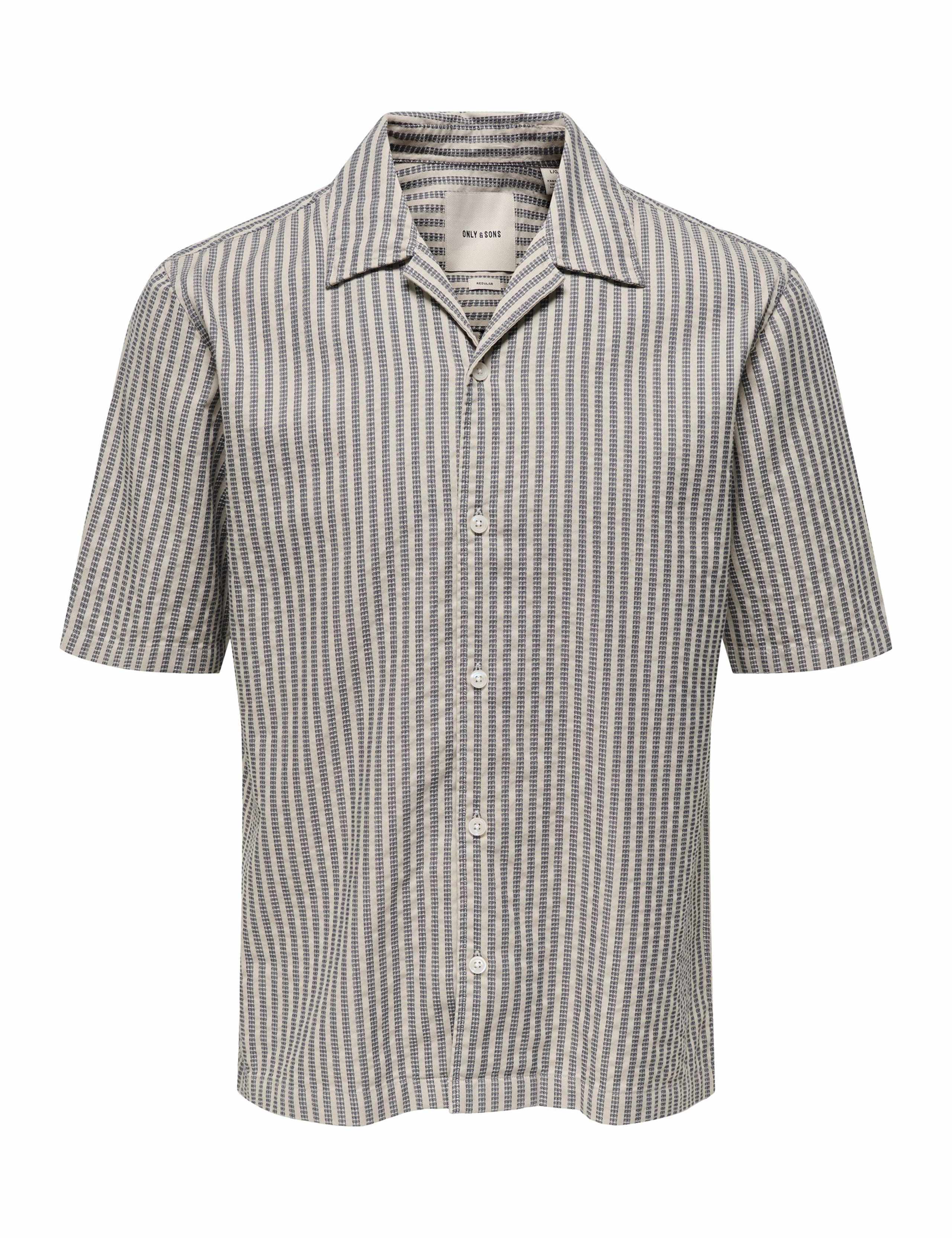 Onsroberts Regular Fit Pure Cotton Striped Shirt 1 of 3