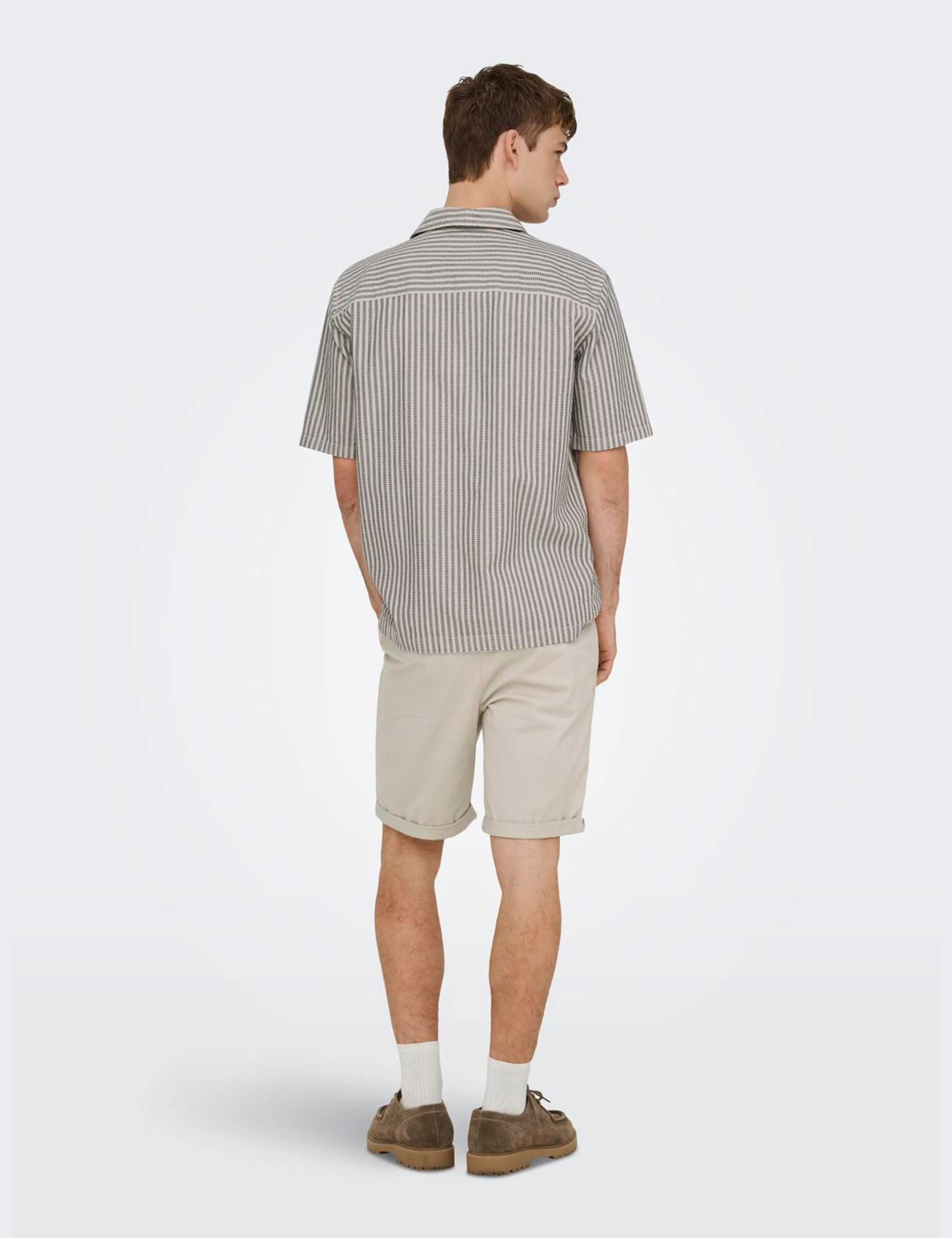 Onsroberts Regular Fit Pure Cotton Striped Shirt 5 of 5