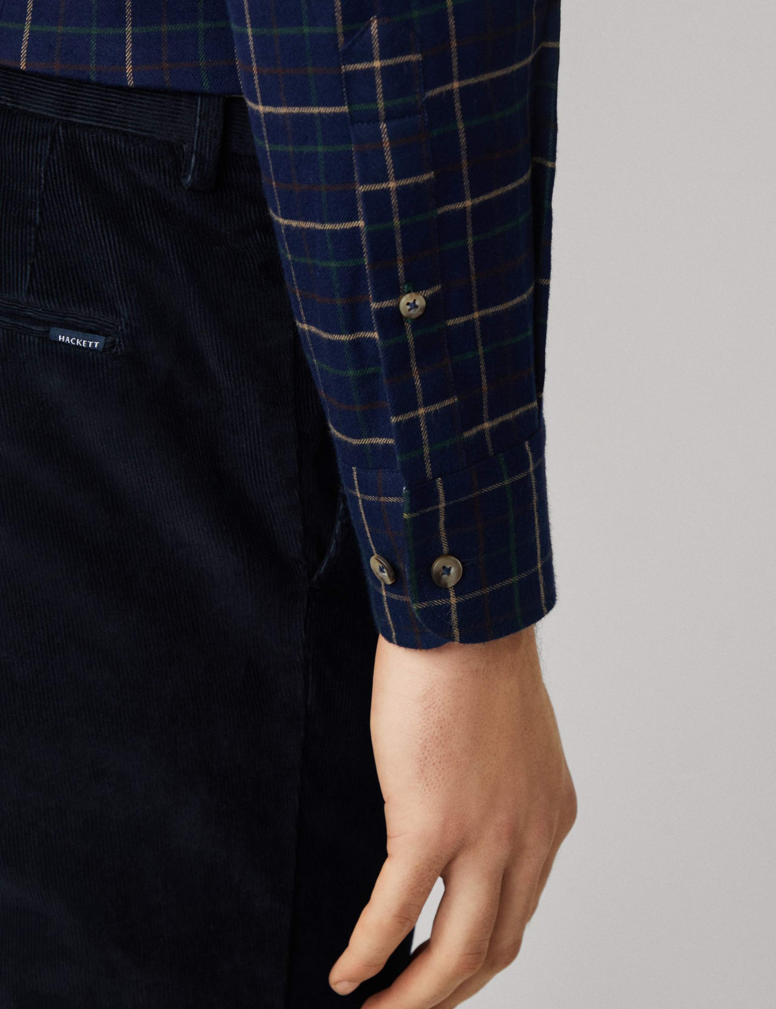 Pure Cotton Checked Flannel Shirt 8 of 9