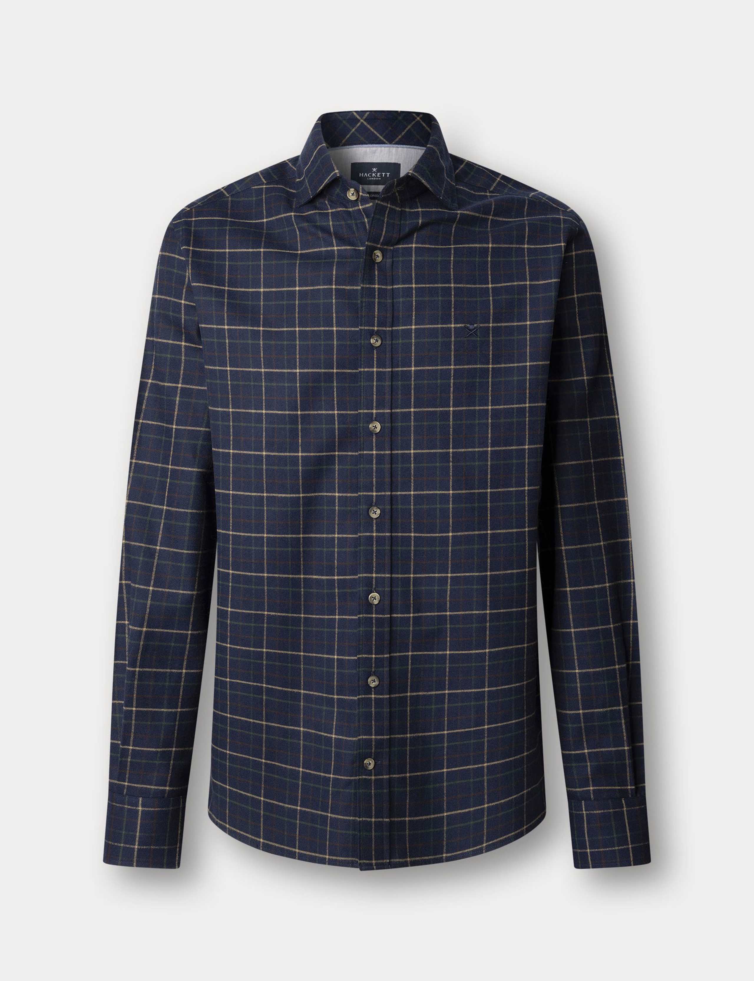 Pure Cotton Checked Flannel Shirt 2 of 9