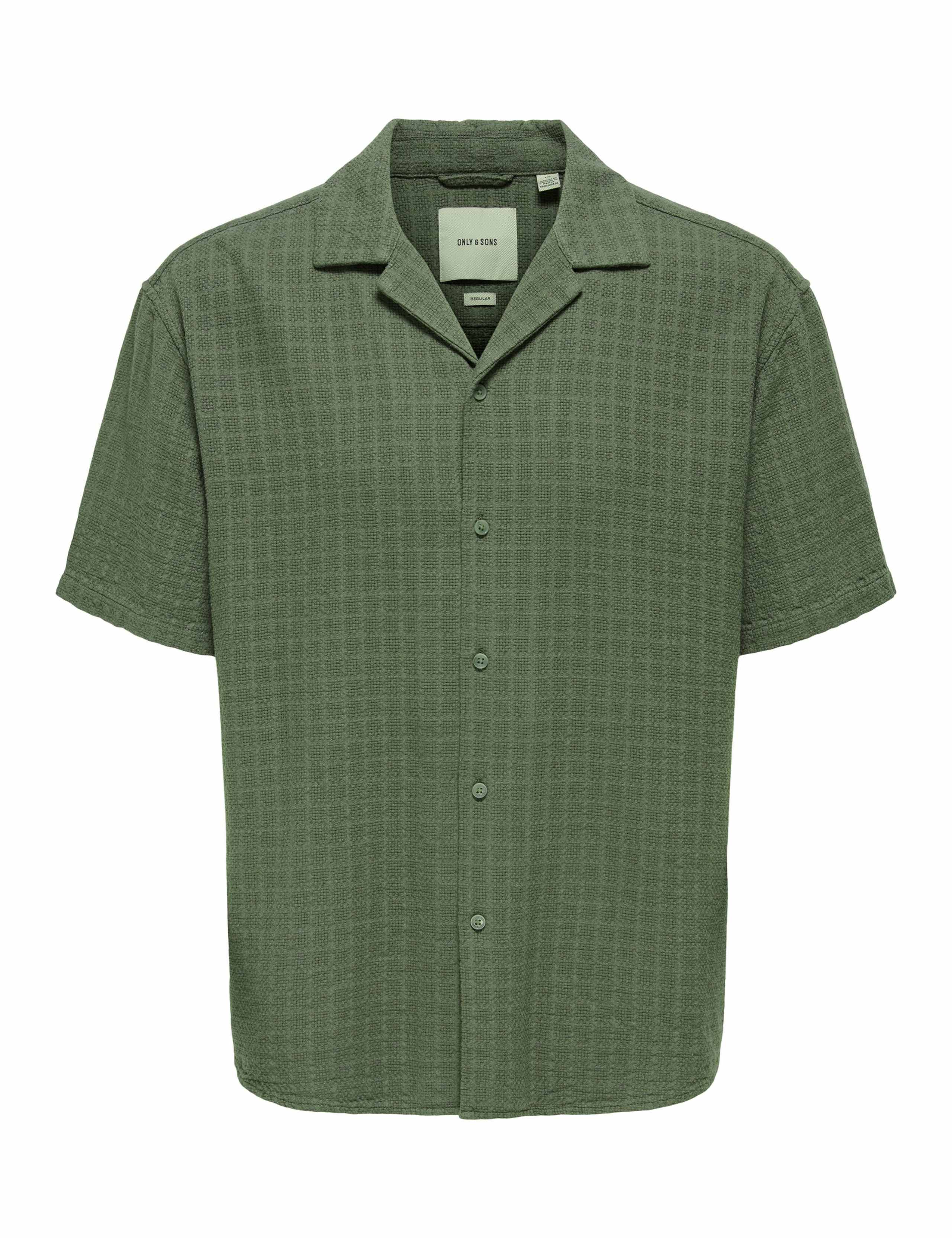 Regular Fit Textured Check Short Sleeve Shirt 2 of 7
