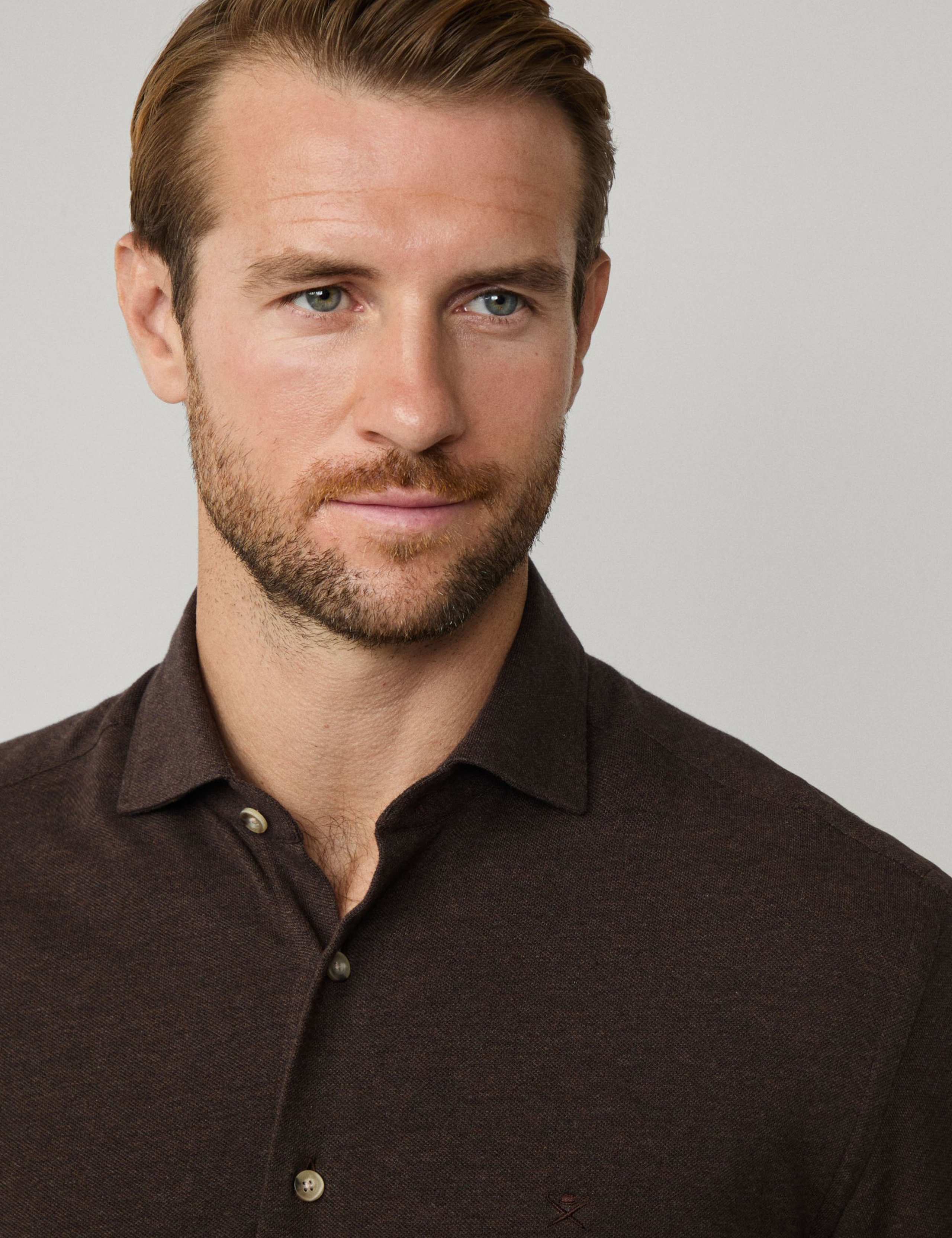 Tailored Fit Pure Cotton Dress Shirt 3 of 9