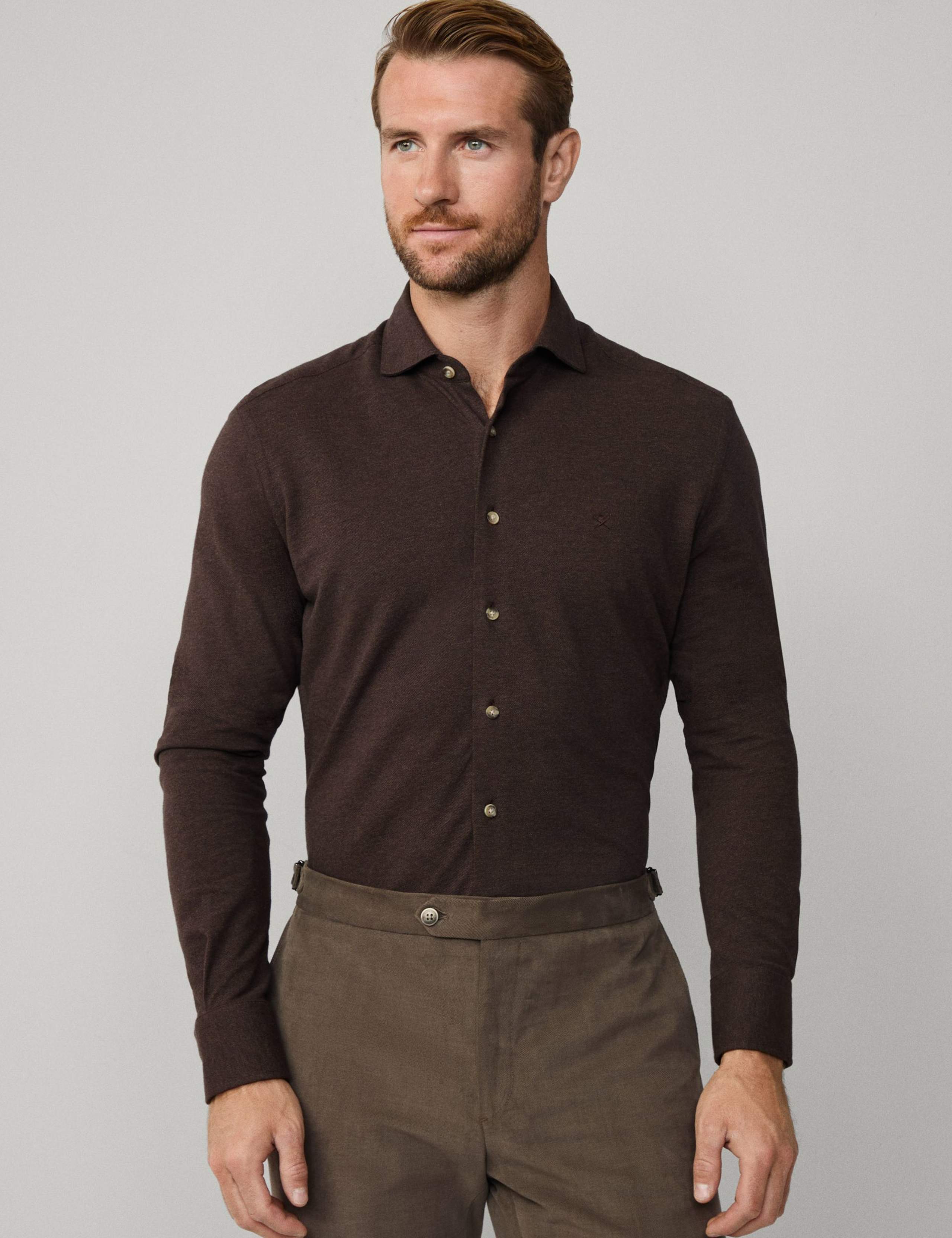 Tailored Fit Pure Cotton Dress Shirt 5 of 9