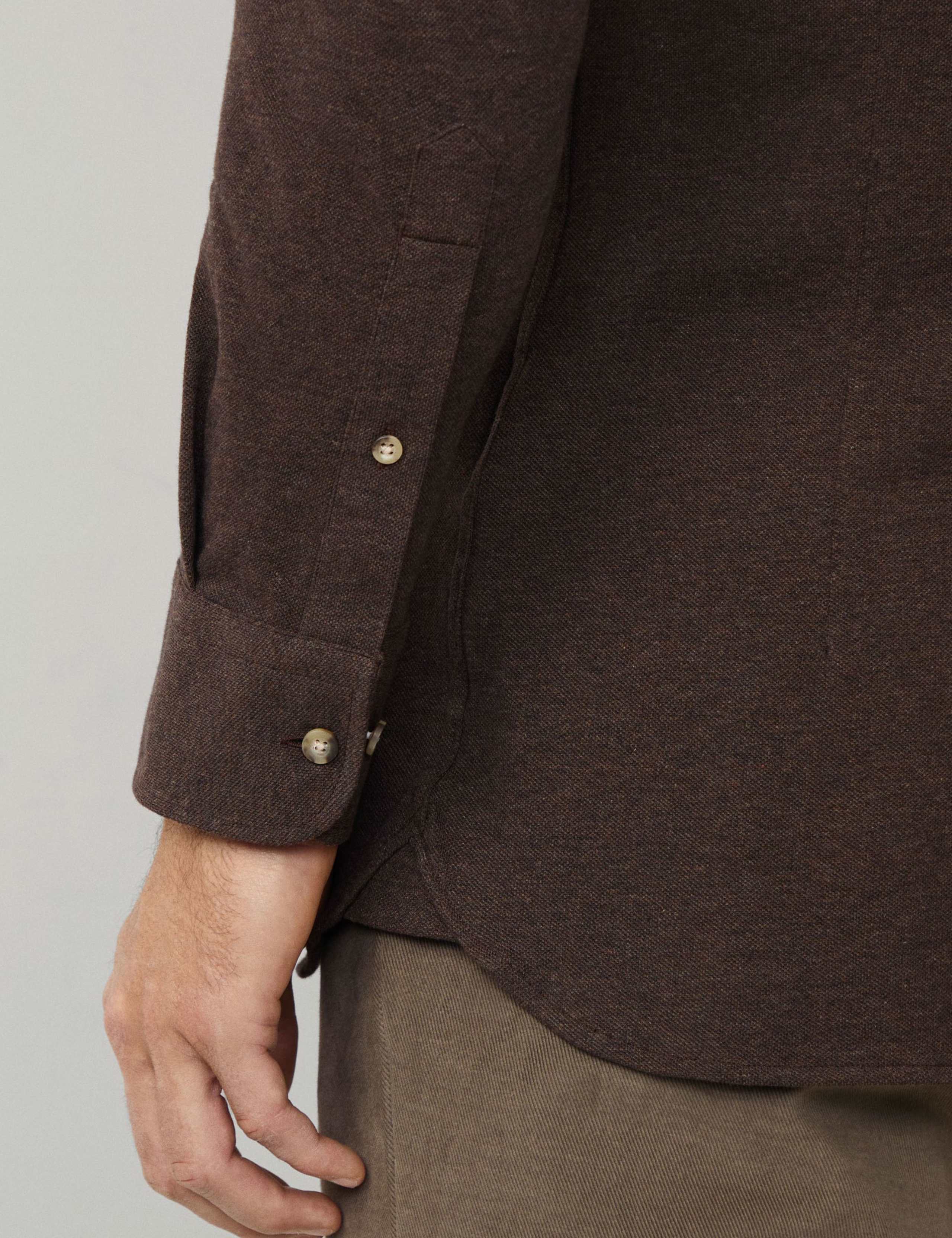 Tailored Fit Pure Cotton Dress Shirt 7 of 9